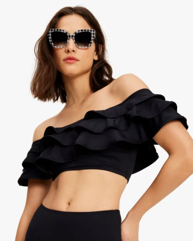 Ruffle Off-the-shoulder Bikini Top sold by Kate Spade