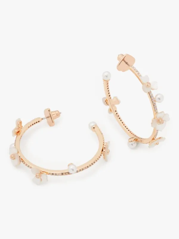 Precious Pansy Scatter Hoops sold by Kate Spade
