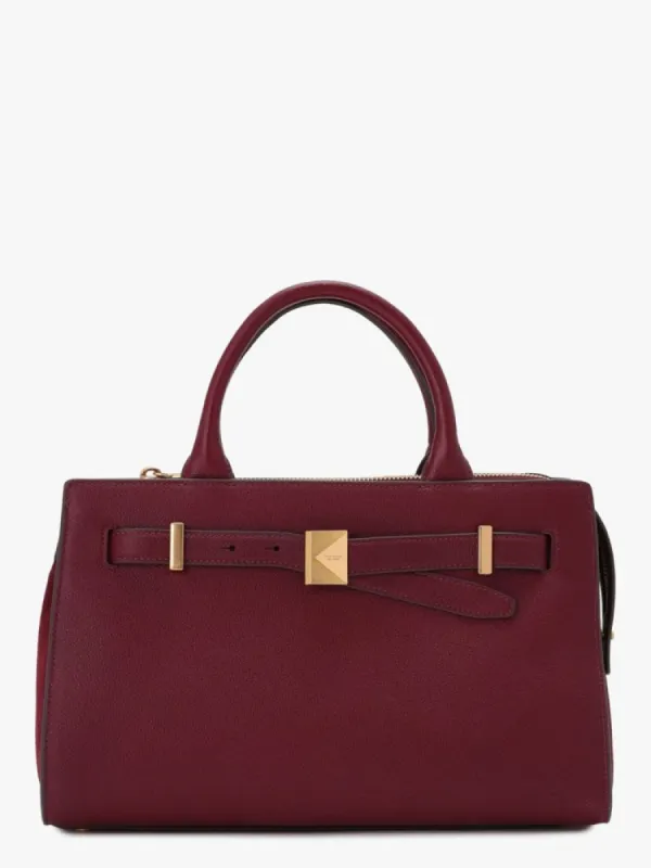 Deco Pebbled Leather & Suede Medium Satchel made by Kate Spade