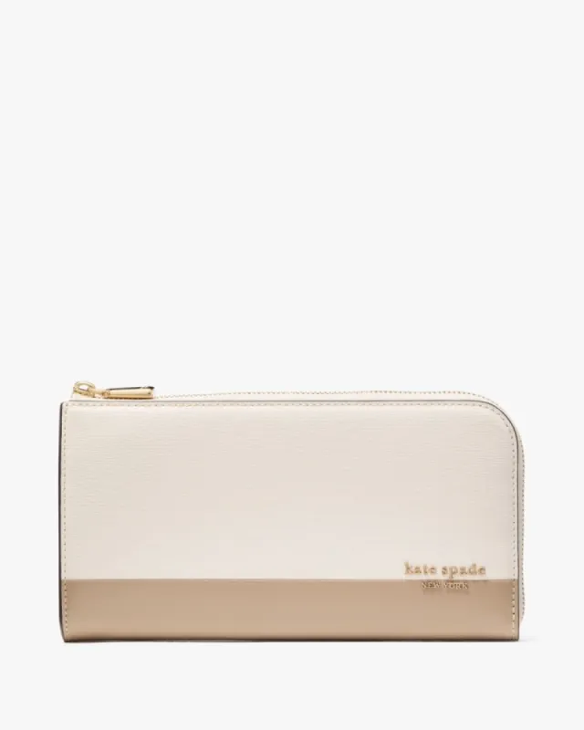 Devin Colorblocked Zip Around Continental Wallet sold by Kate Spade