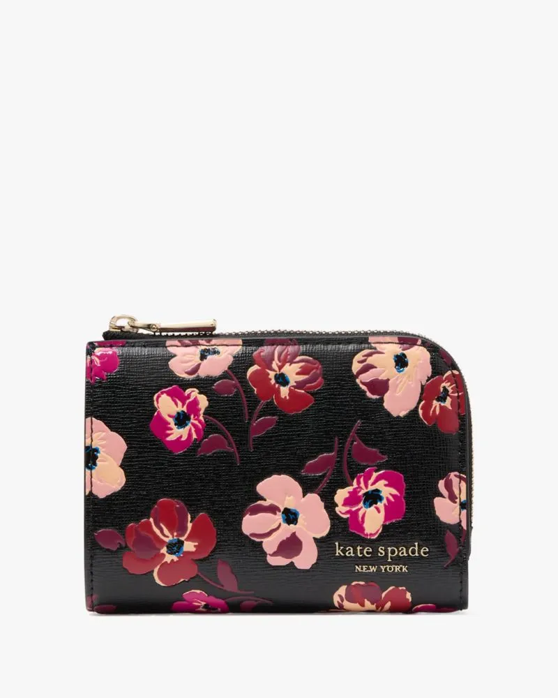Devin Fall Poppies Small Compact Wallet sold by Kate Spade