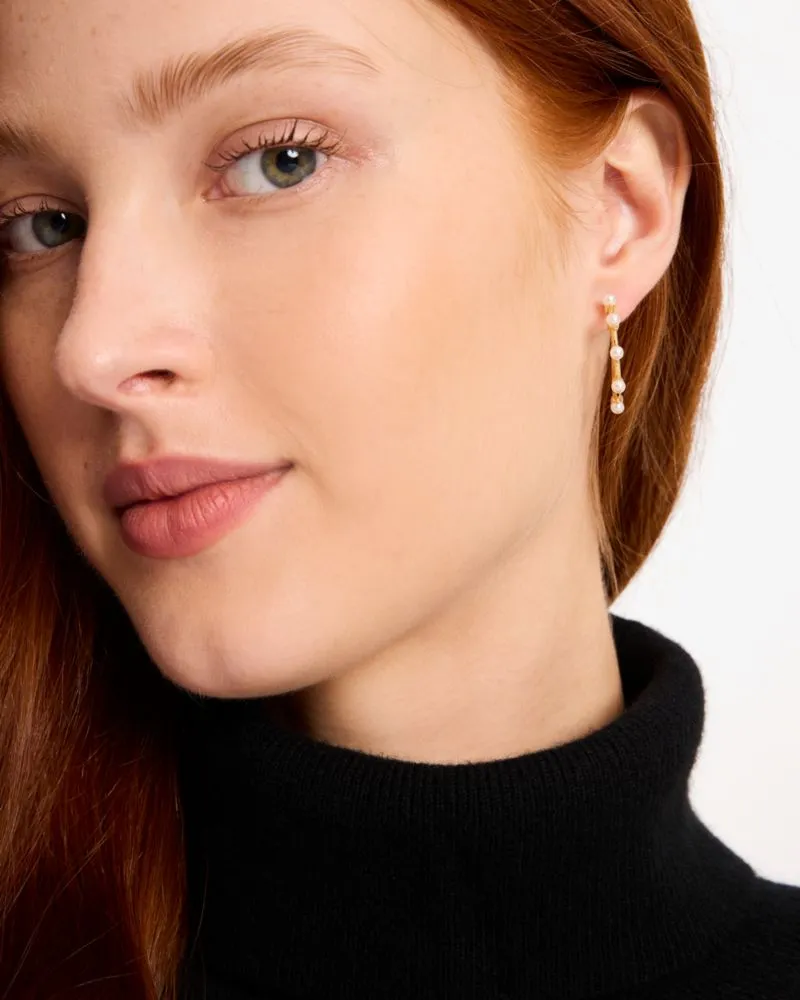 Hint Of Shimmer Hoops sold by Kate Spade product image thumbnail 3