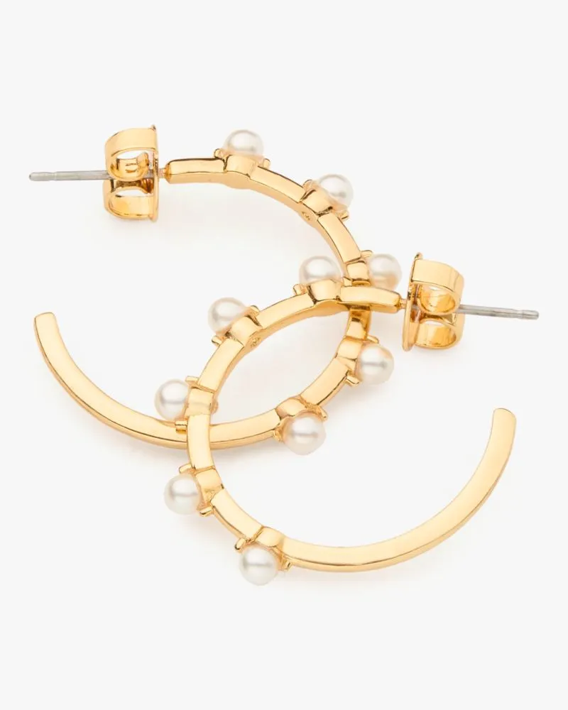 Hint Of Shimmer Hoops sold by Kate Spade product image thumbnail 4