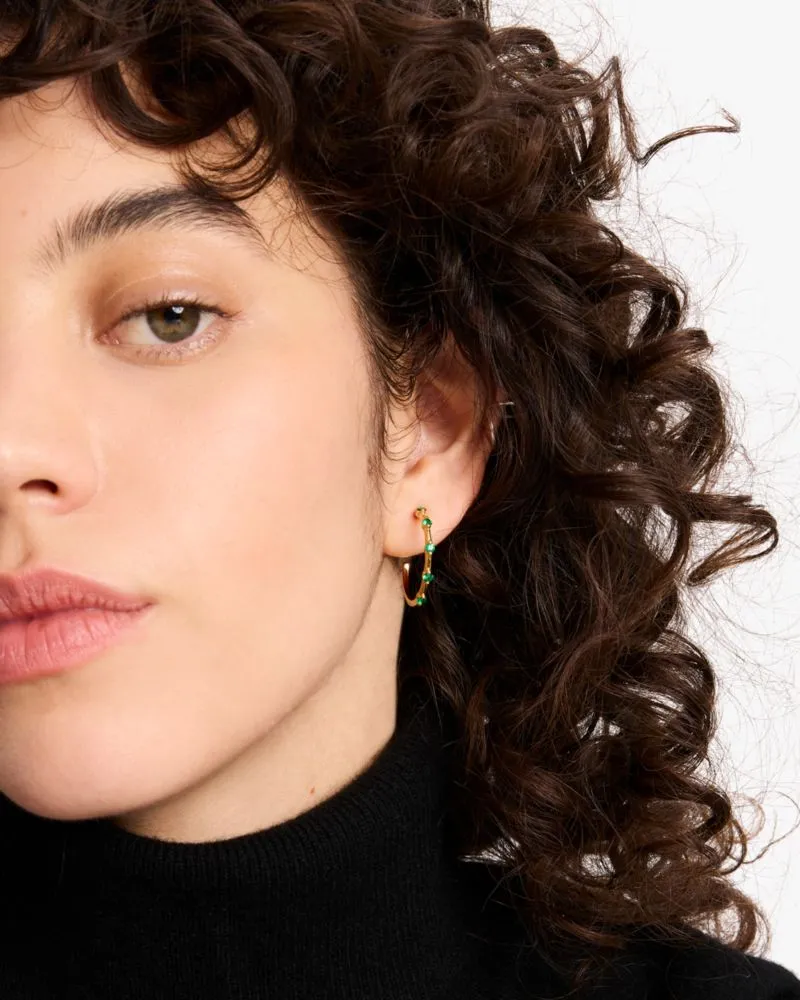 Hint Of Shimmer Hoops sold by Kate Spade product image thumbnail 3