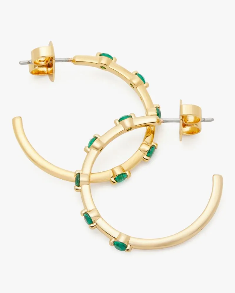 Hint Of Shimmer Hoops sold by Kate Spade product image thumbnail 4