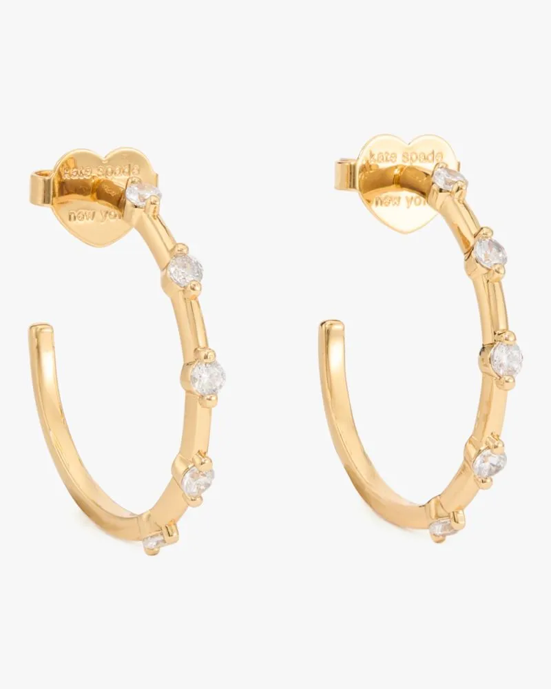 Hint Of Shimmer Hoops sold by Kate Spade