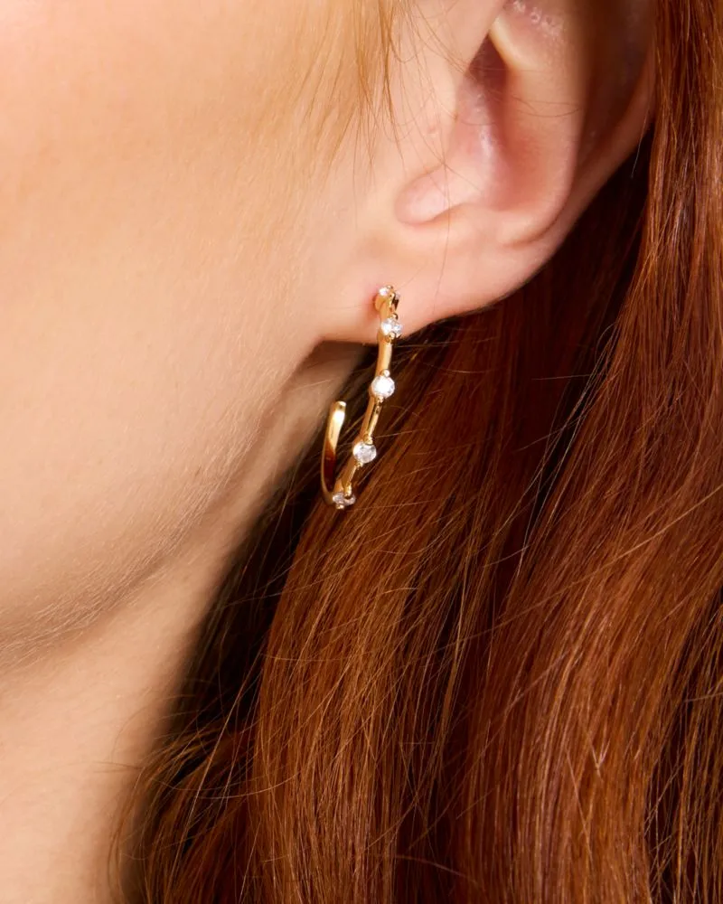 Hint Of Shimmer Hoops sold by Kate Spade product image thumbnail 2