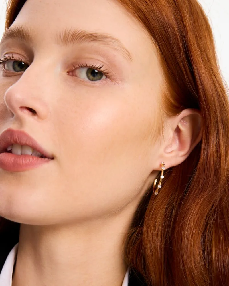 Hint Of Shimmer Hoops sold by Kate Spade product image thumbnail 3