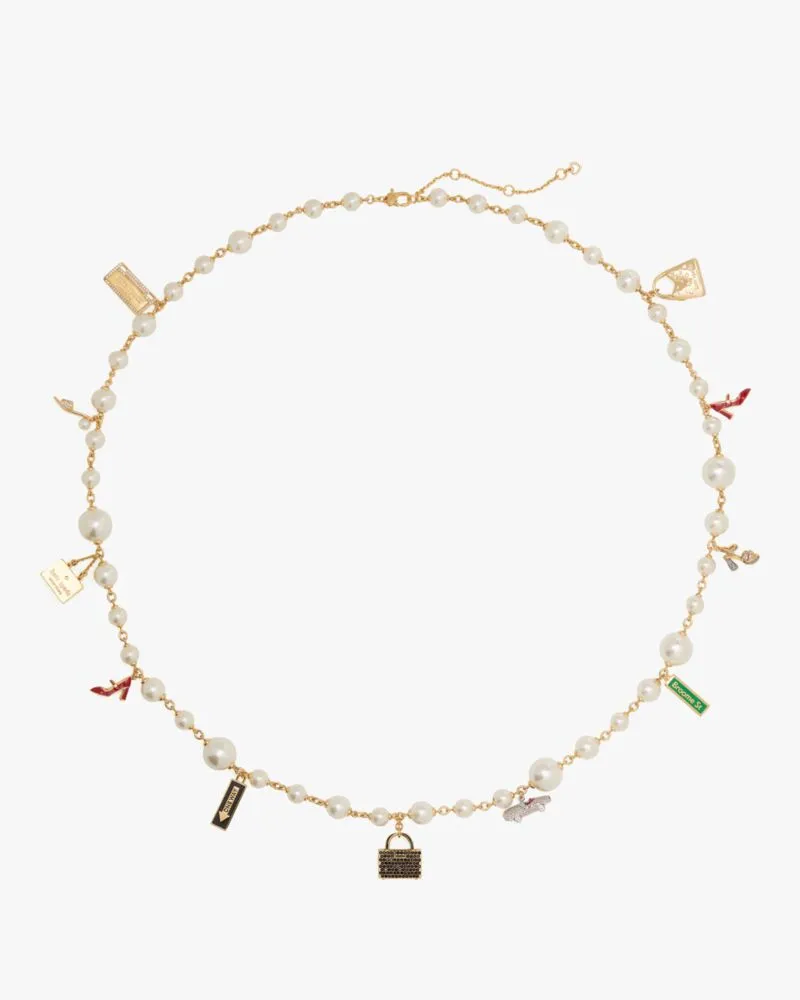 New York Minute Statement Charm Necklace sold by Kate Spade