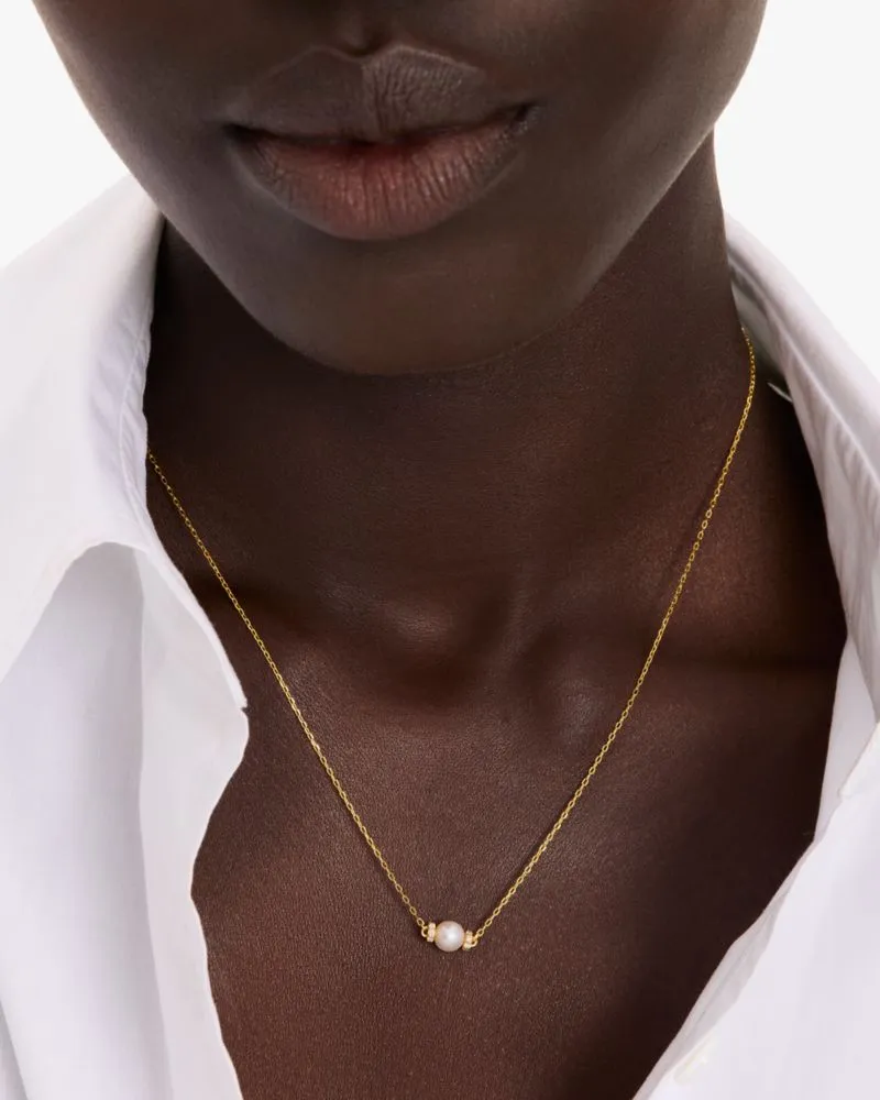 Kate Spade Fine Meant To Be Pearl & Diamond Pendant sold by Kate Spade product image thumbnail 2