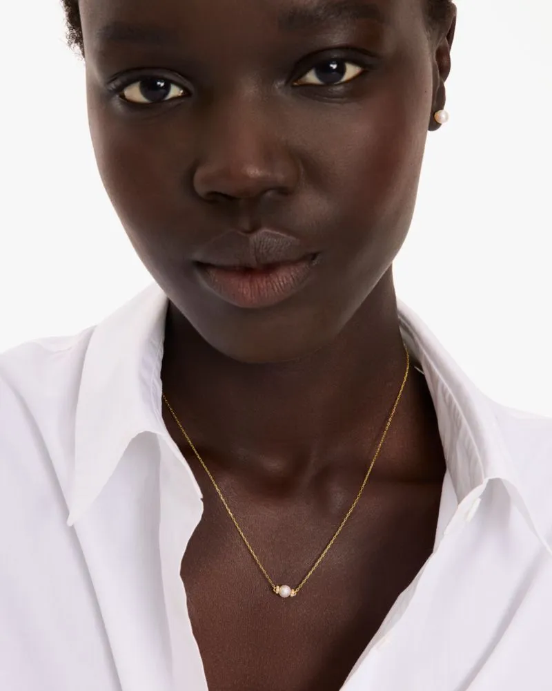 Kate Spade Fine Meant To Be Pearl & Diamond Pendant sold by Kate Spade product image thumbnail 3