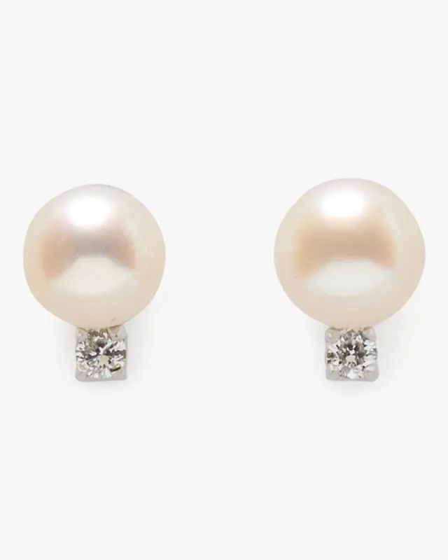 Kate Spade Fine Meant To Be Pearl & Diamond Studs sold by Kate Spade