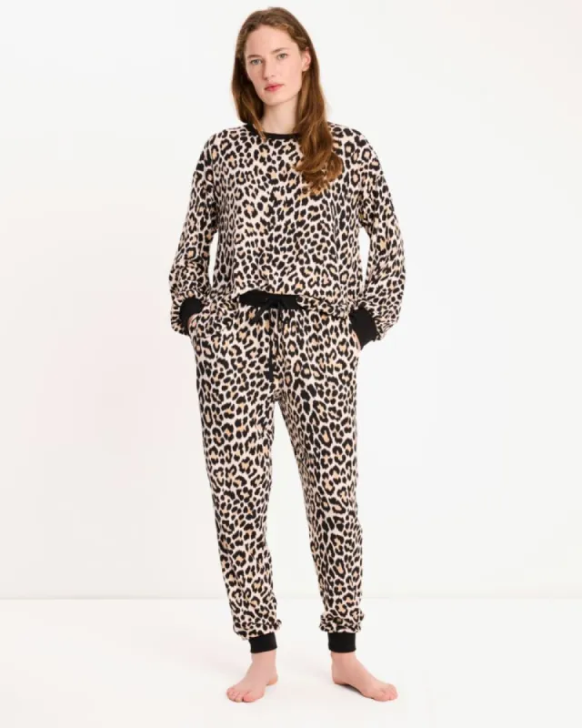 Classic Leopard Jogger Pj Set sold by Kate Spade