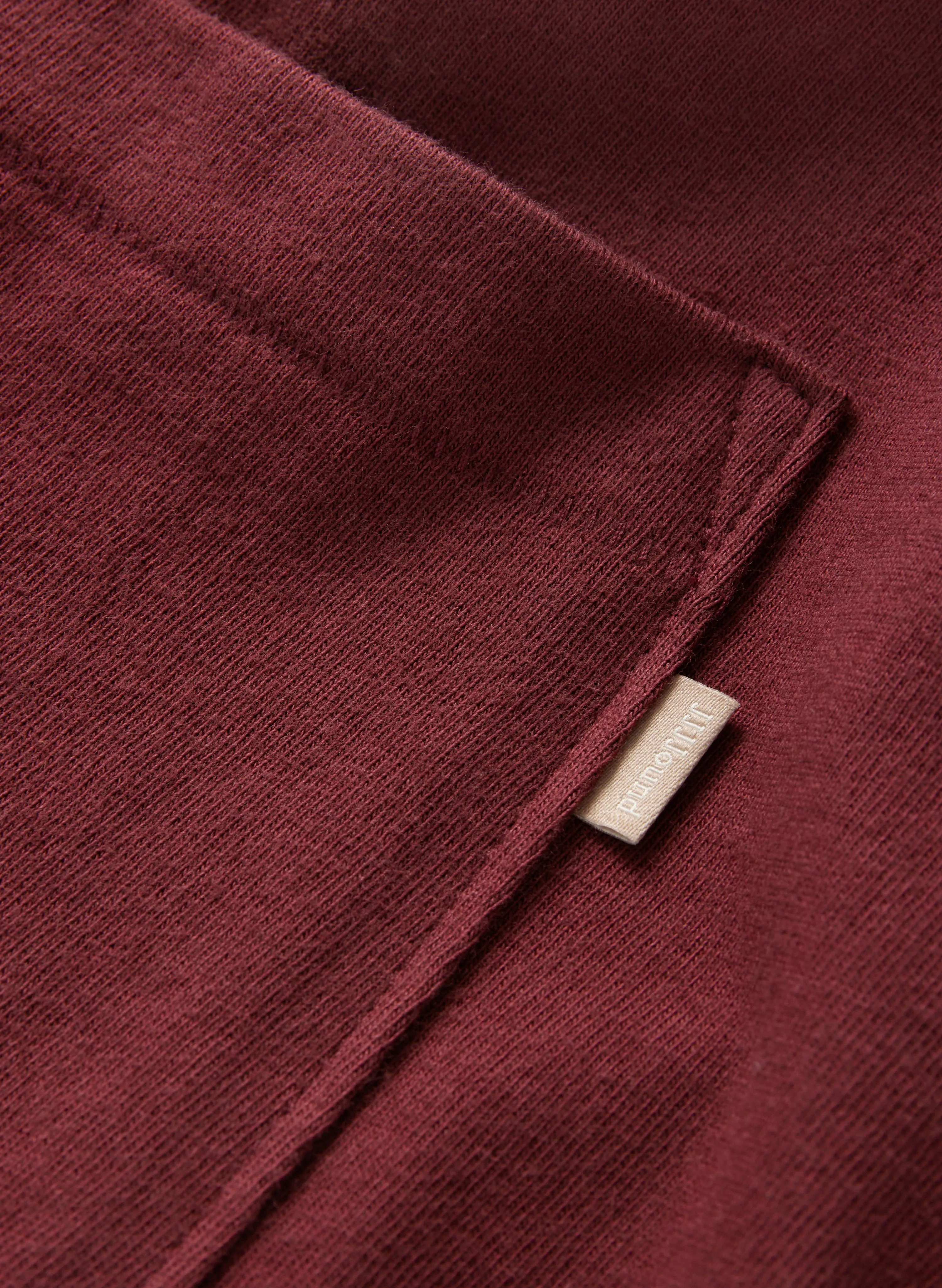 J90 T-Shirt Pocket - Burgundy sold by JJJJound product image thumbnail 4