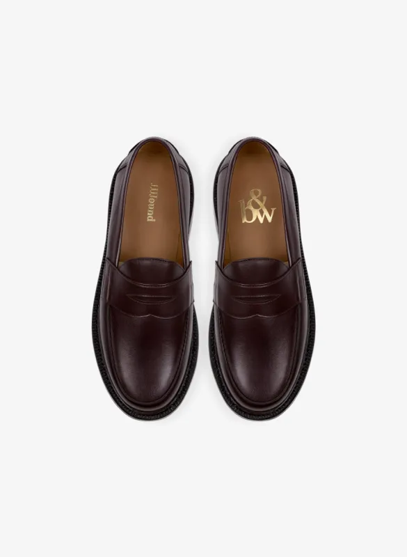 JJJJound Ellis Penny Loafer - Burgundy sold by JJJJound