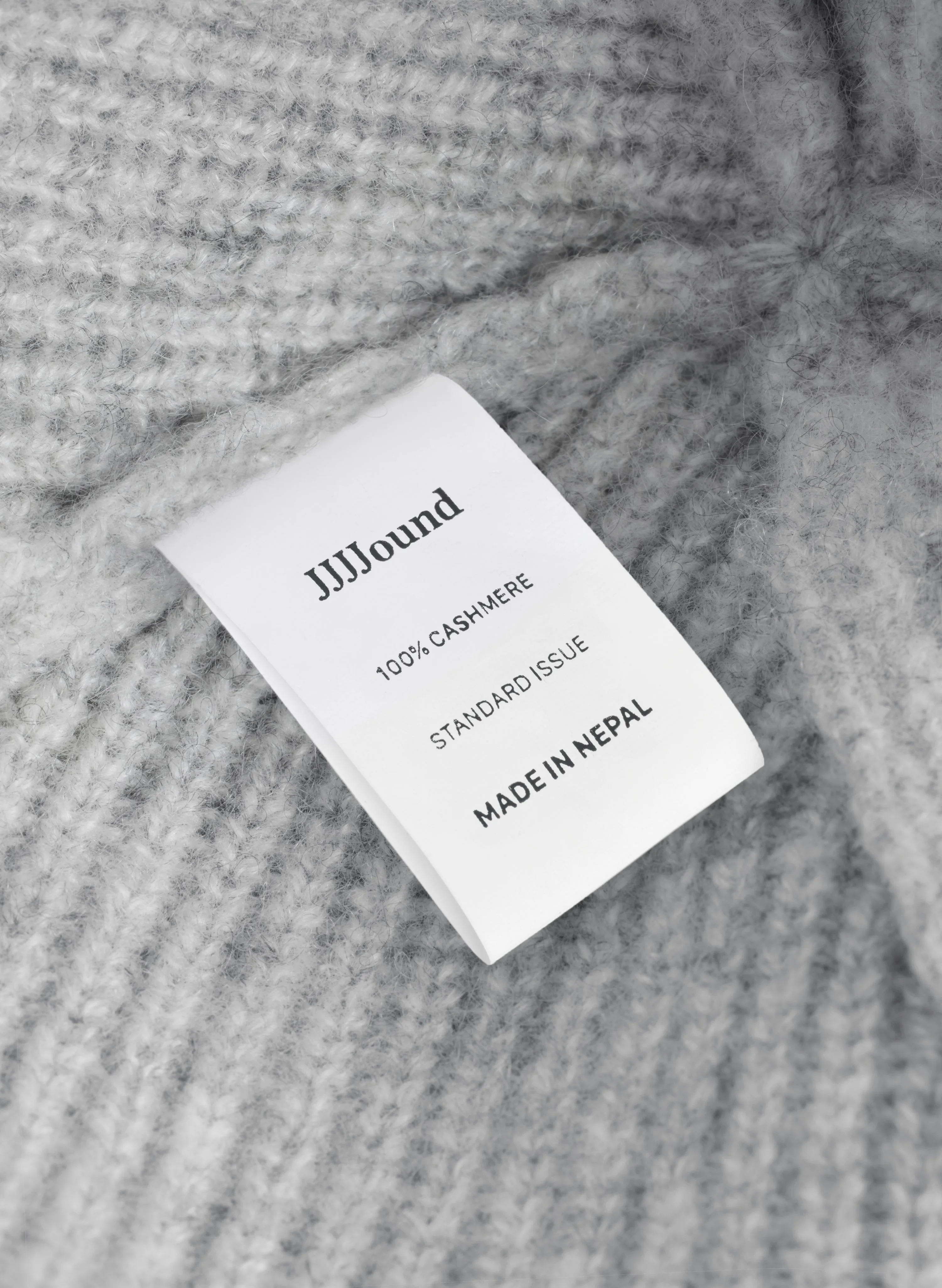 Cashmere Beanie - Ash sold by JJJJound product image thumbnail 3