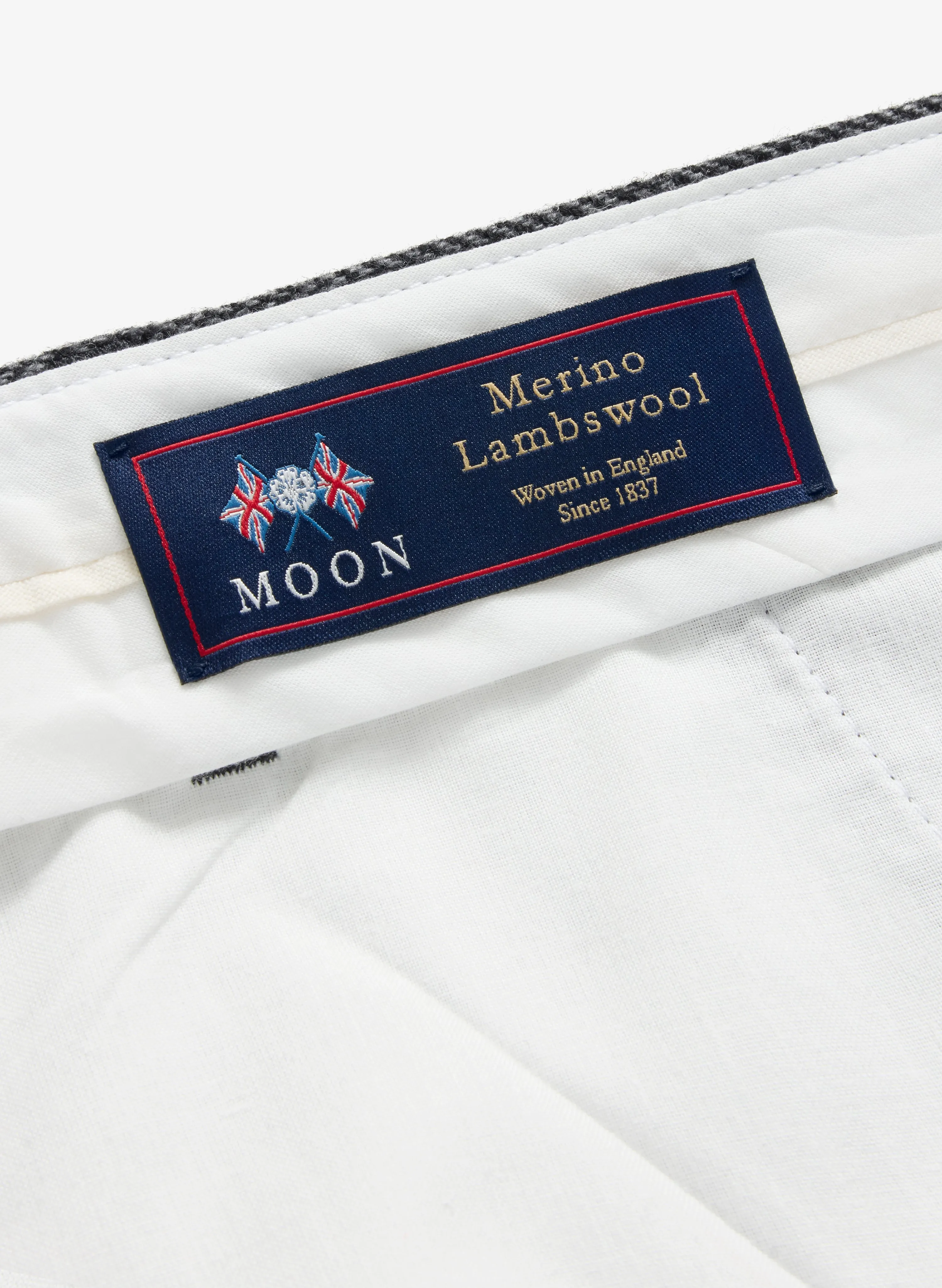 Wool Trousers Wide - Charcoal Herringbone sold by JJJJound product image thumbnail 3