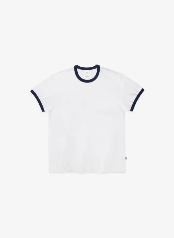 70s Ringer T-Shirt - White/Midnight sold by JJJJound
