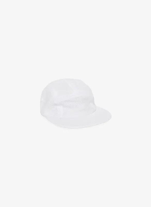 5 Panel Camper Cap Mesh - White sold by JJJJound