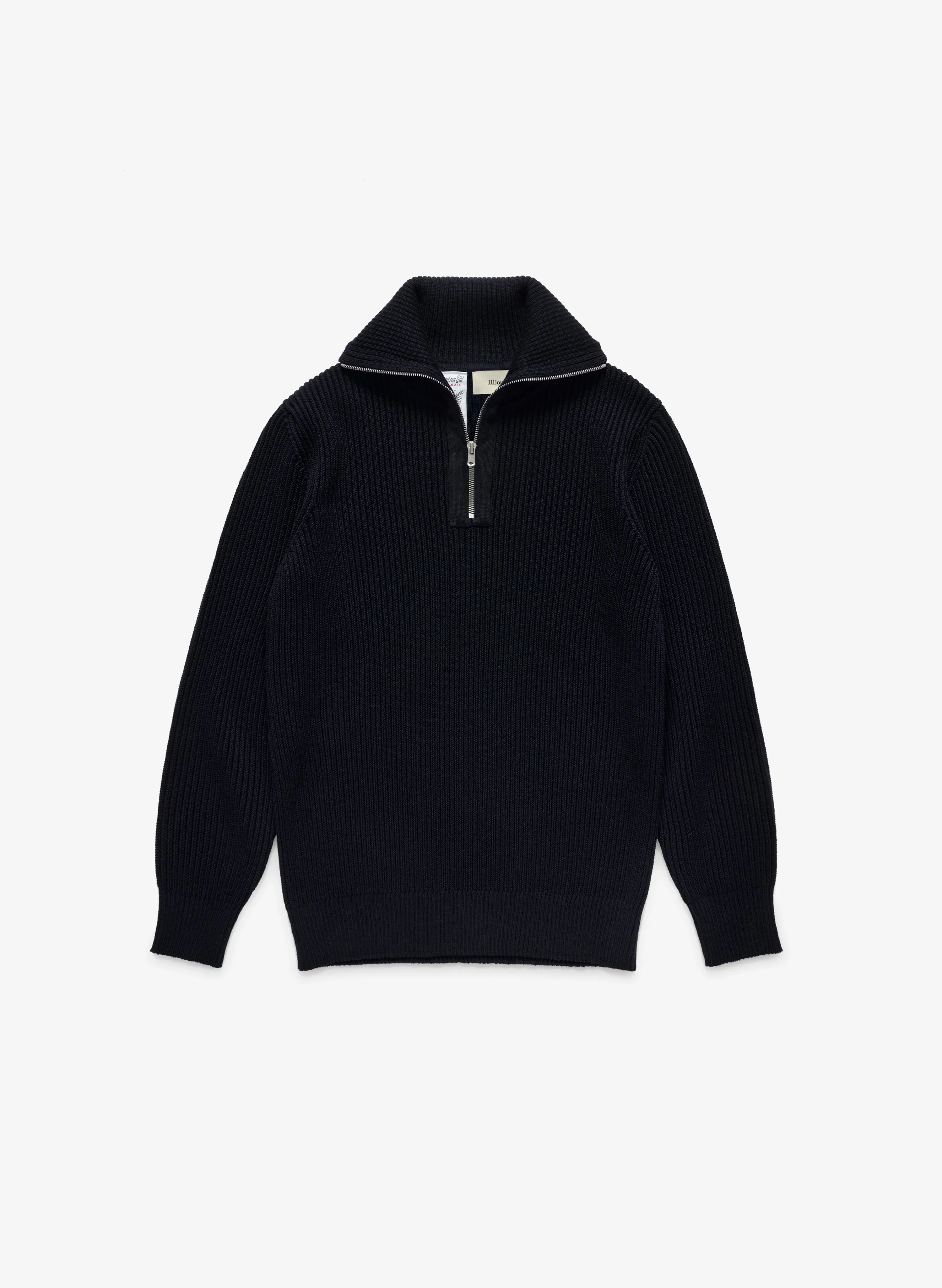 S.N.S. JJJJound Quarter Zip with Forearm Panels - Navy sold by JJJJound