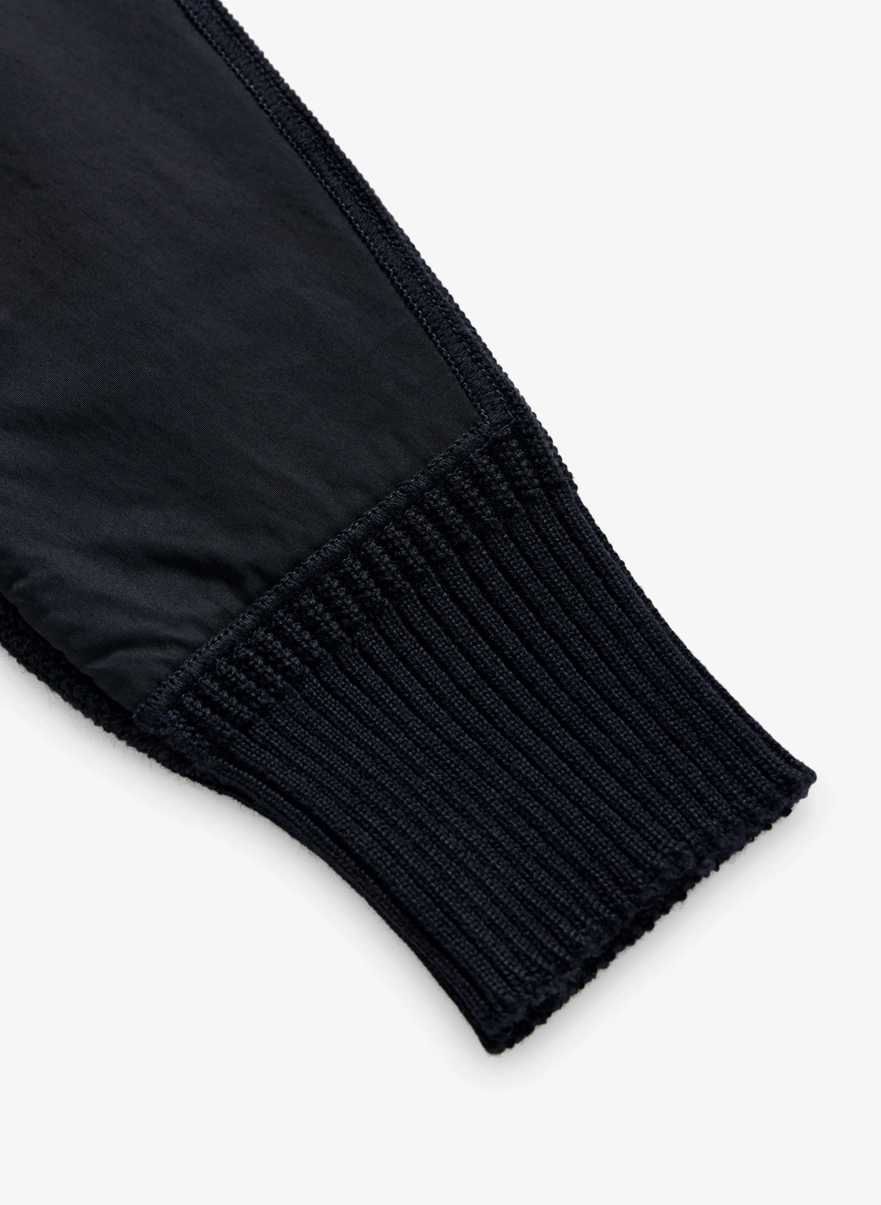 S.N.S. JJJJound Quarter Zip with Forearm Panels - Navy sold by JJJJound product image thumbnail 4