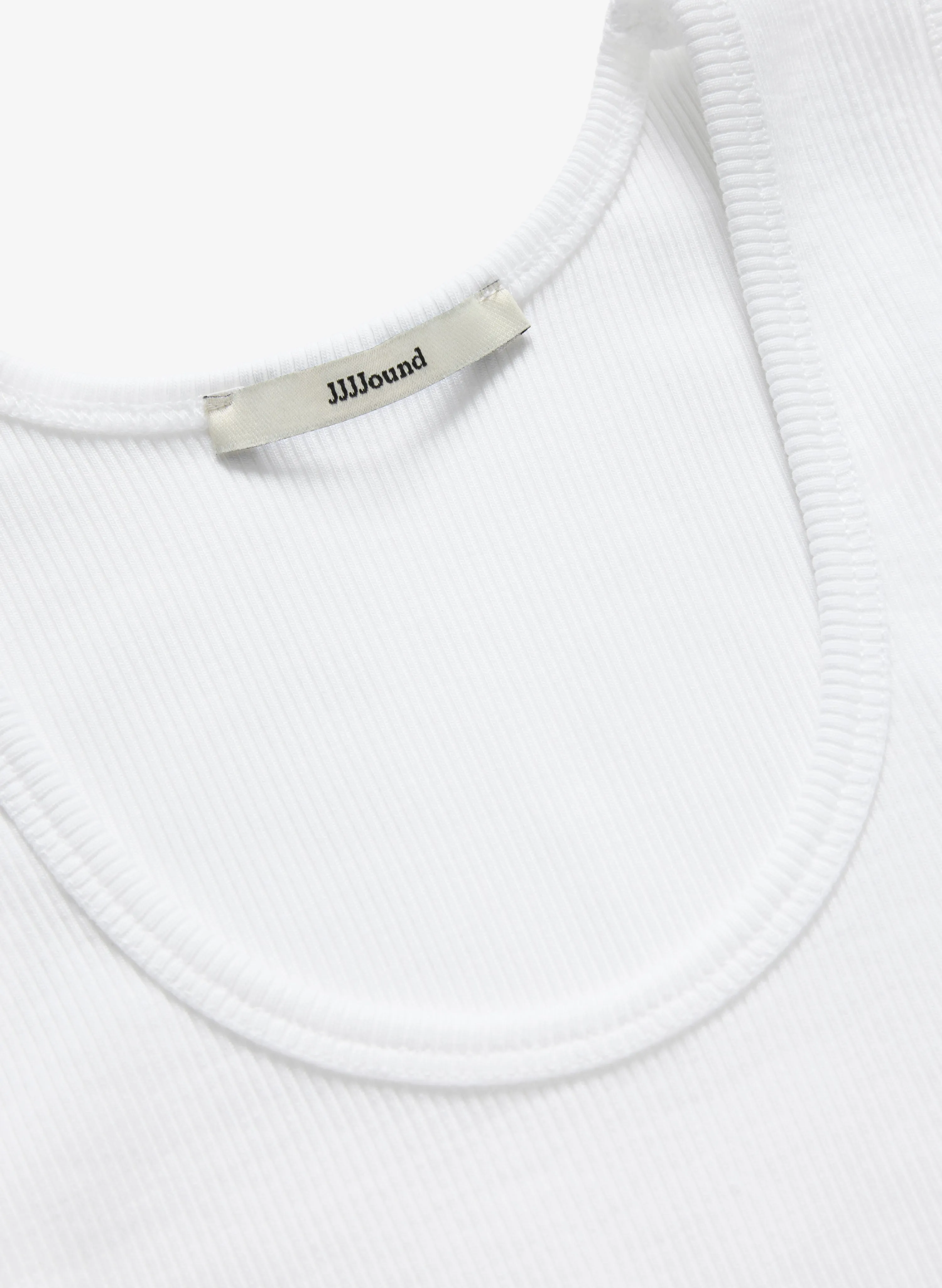 Ribbed Tank Top - White sold by JJJJound product image thumbnail 2