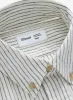Striped Flannel Shirt - Off-White/Charcoal sold by JJJJound