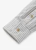 Striped Flannel Shirt - Off-White/Charcoal sold by JJJJound