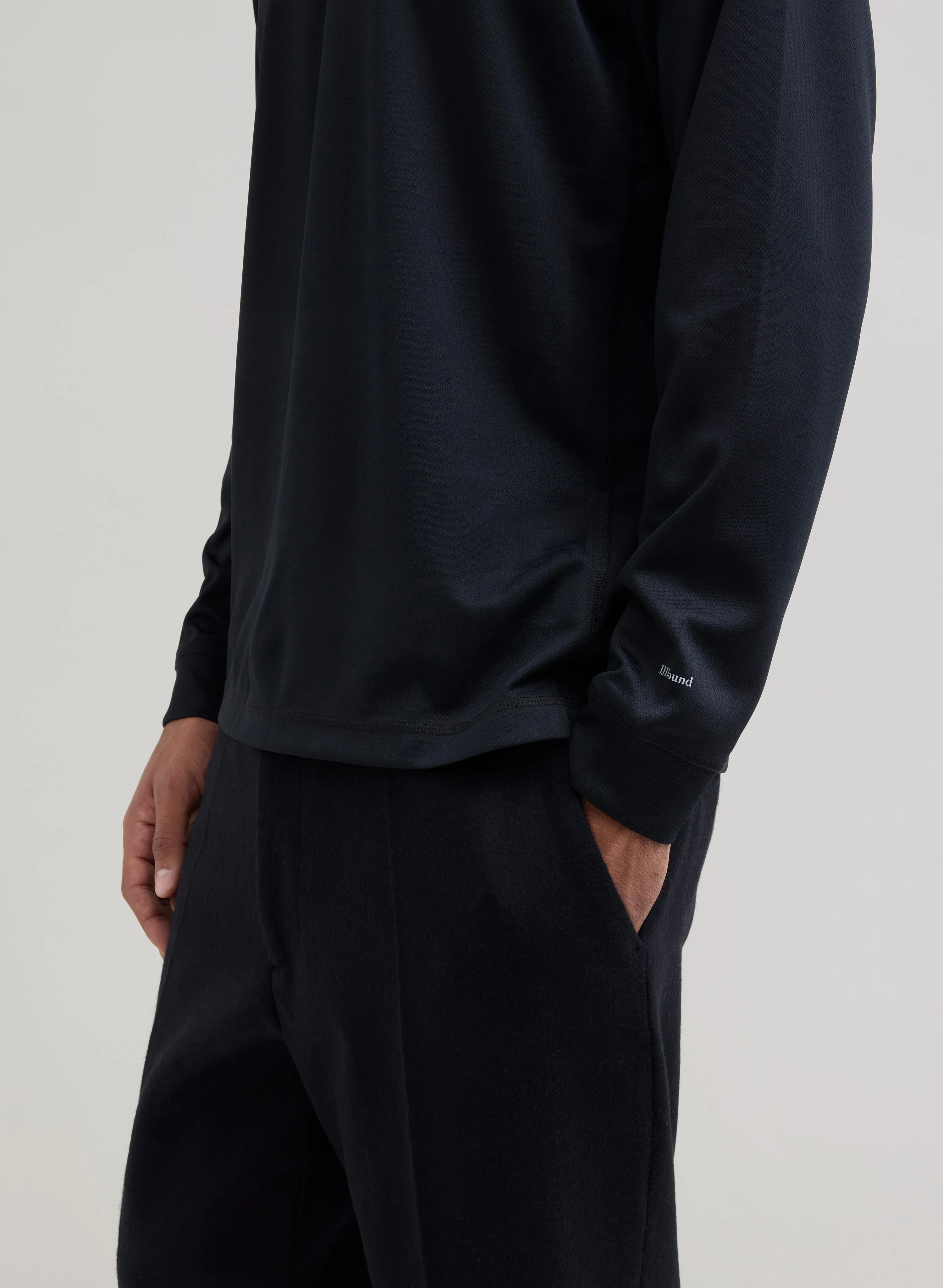 Heavy Wool Trousers Wide - Black sold by JJJJound product image thumbnail 3