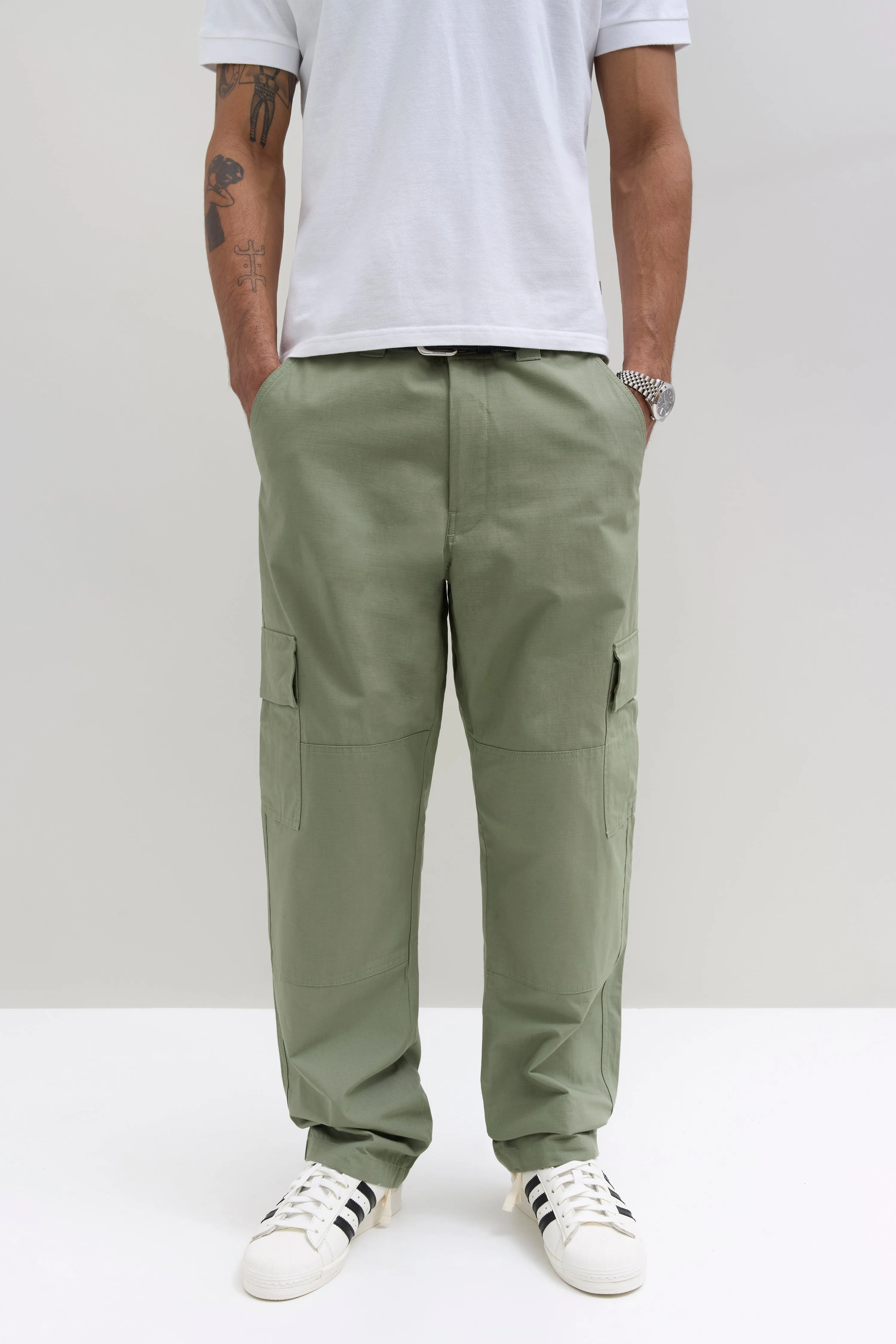 Lightweight Cargo Pant - Light Olive sold by JJJJound product image thumbnail 2