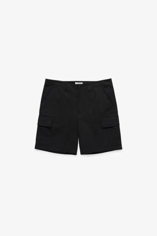 Lightweight Cargo Shorts - Black made by JJJJound