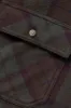 Plaid Flannel Overshirt - Forest Green/Burgundy sold by JJJJound