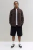 Plaid Flannel Overshirt - Forest Green/Burgundy sold by JJJJound