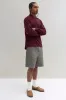 Longsleeve Polo Shirt - Burgundy sold by JJJJound