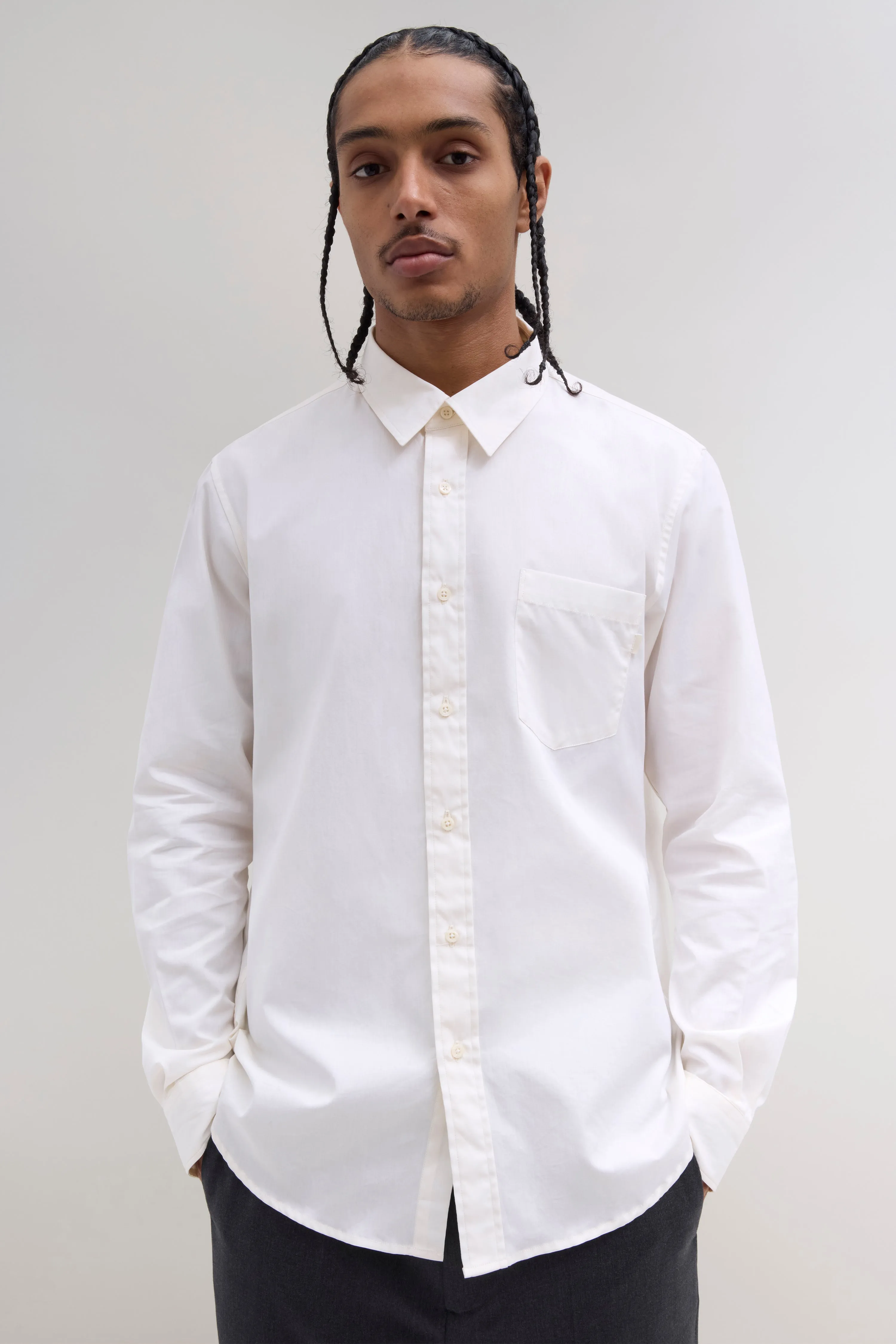 Poplin Shirt - Cream sold by JJJJound product image thumbnail 2
