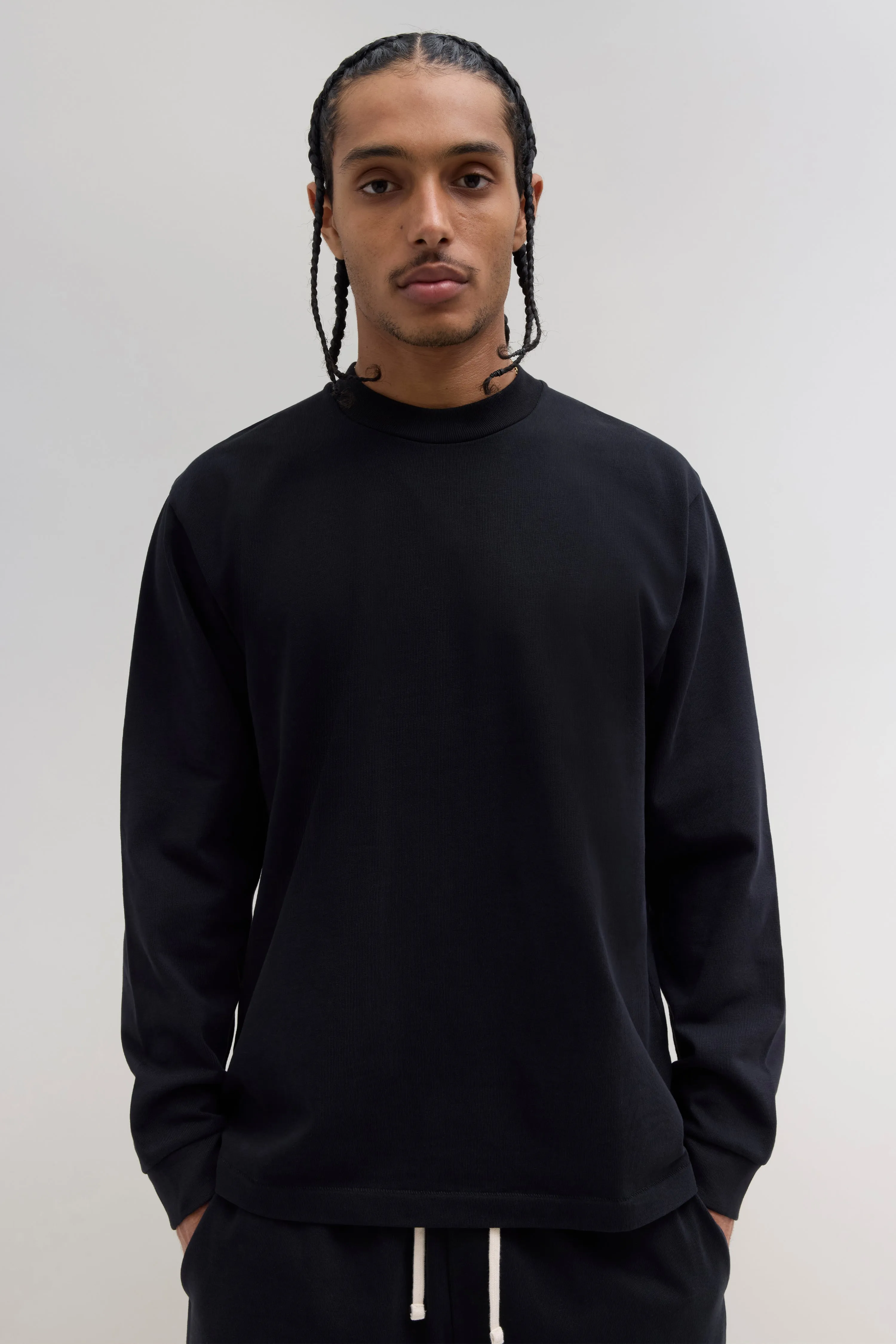 Heavyweight Jersey Longsleeve - Black sold by JJJJound product image thumbnail 2