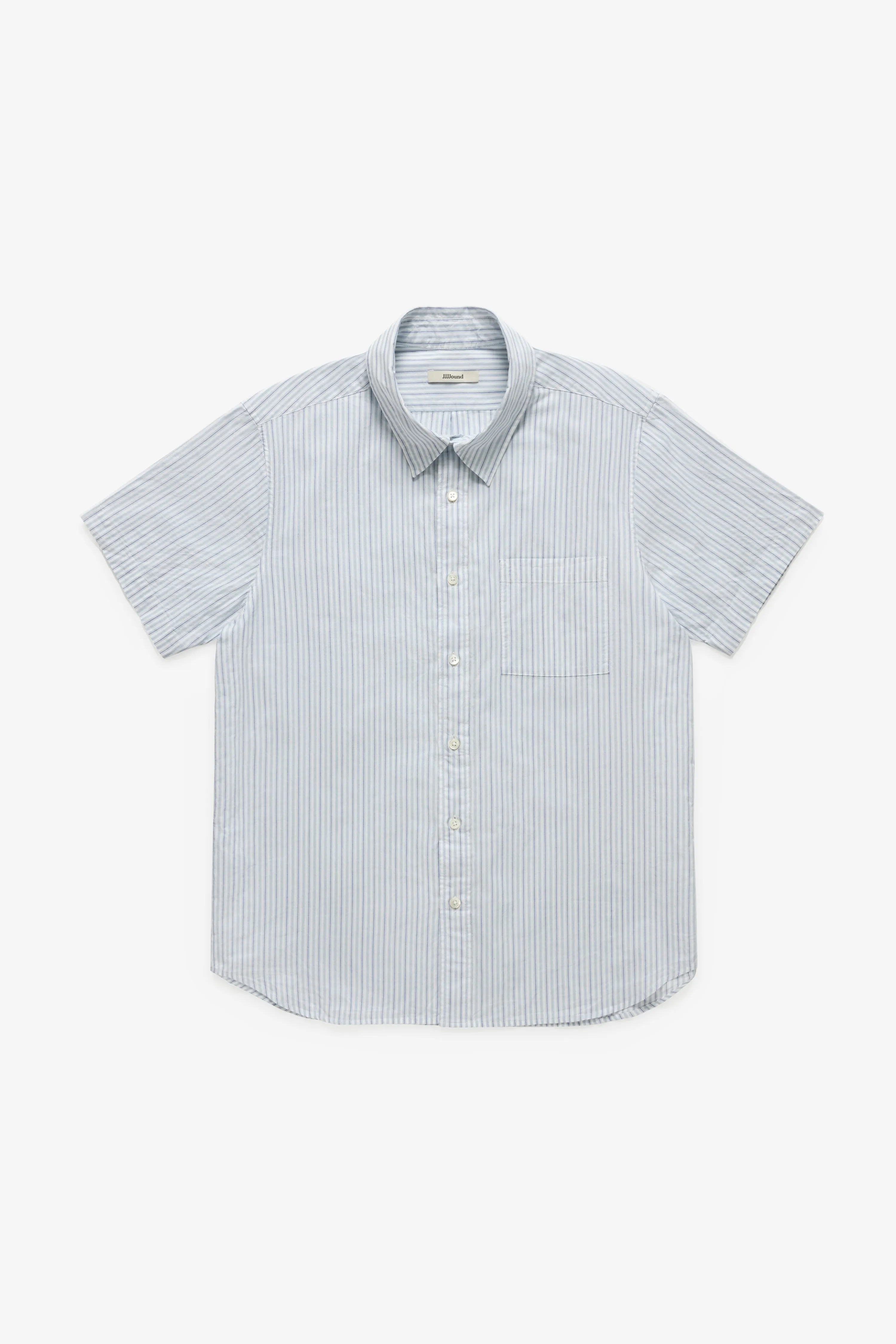 Striped Shortsleeve Shirt - White/Blue sold by JJJJound