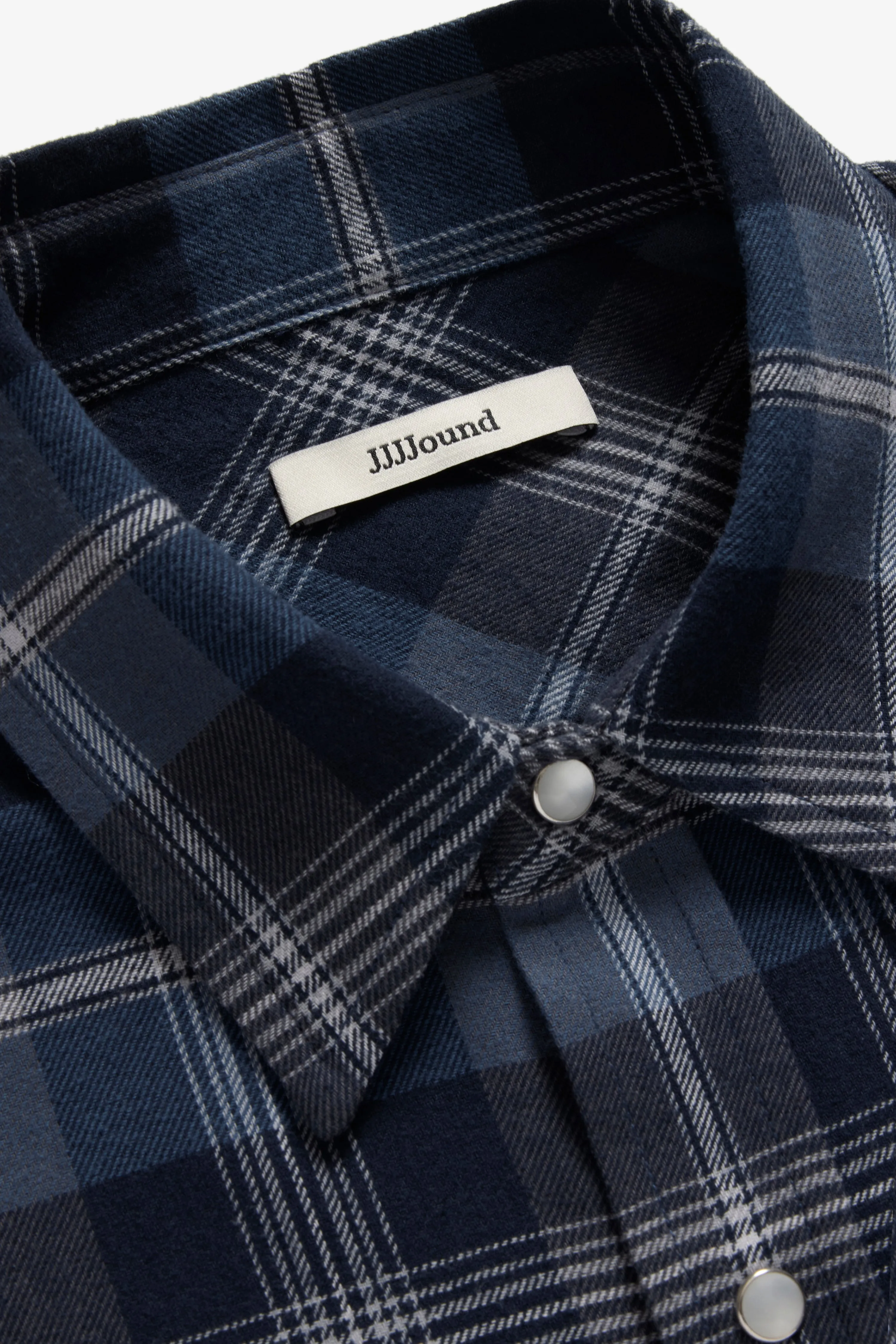 Plaid Flannel Shirt - Blue sold by JJJJound product image thumbnail 3