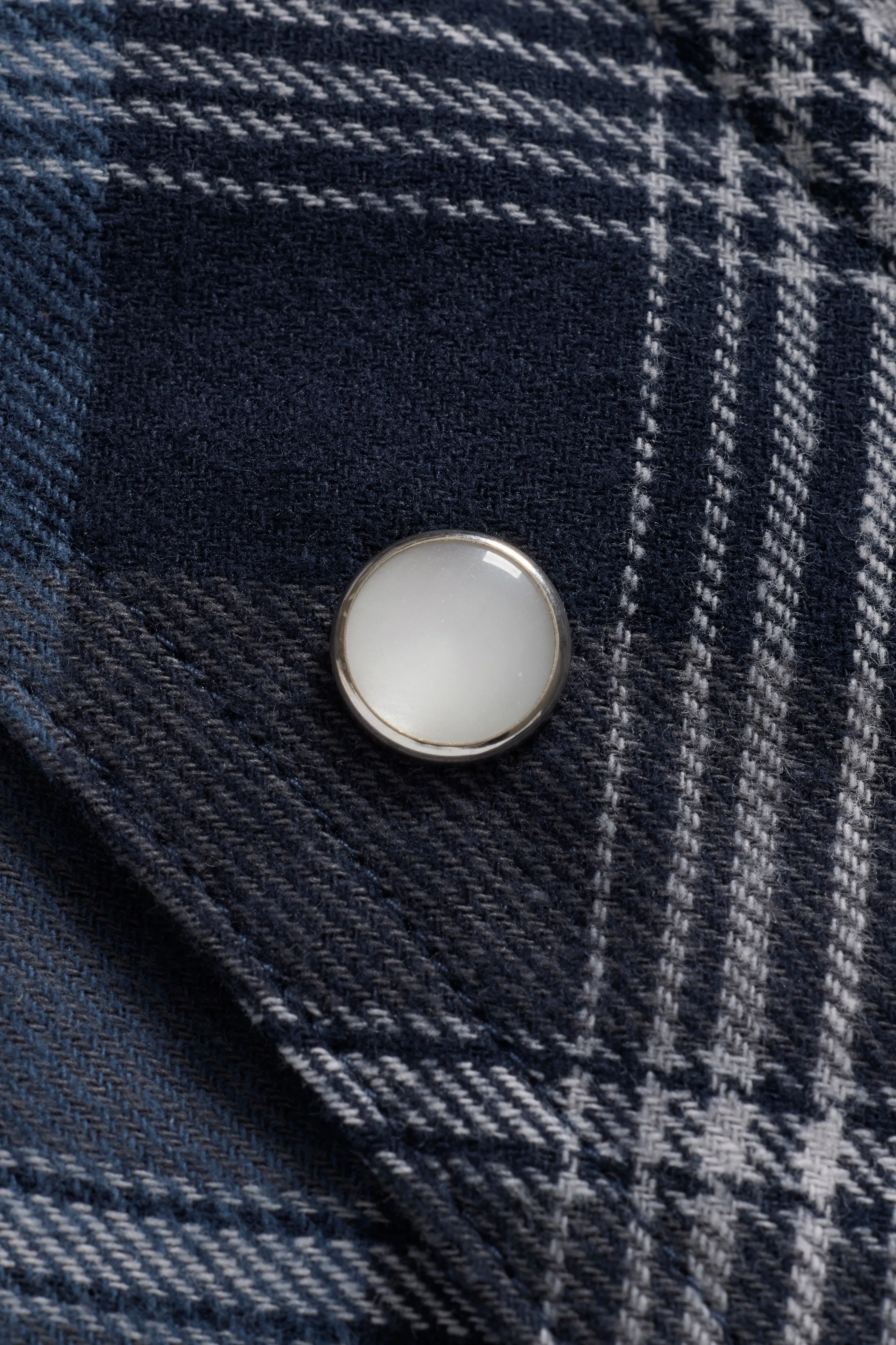 Plaid Flannel Shirt - Blue sold by JJJJound product image thumbnail 4