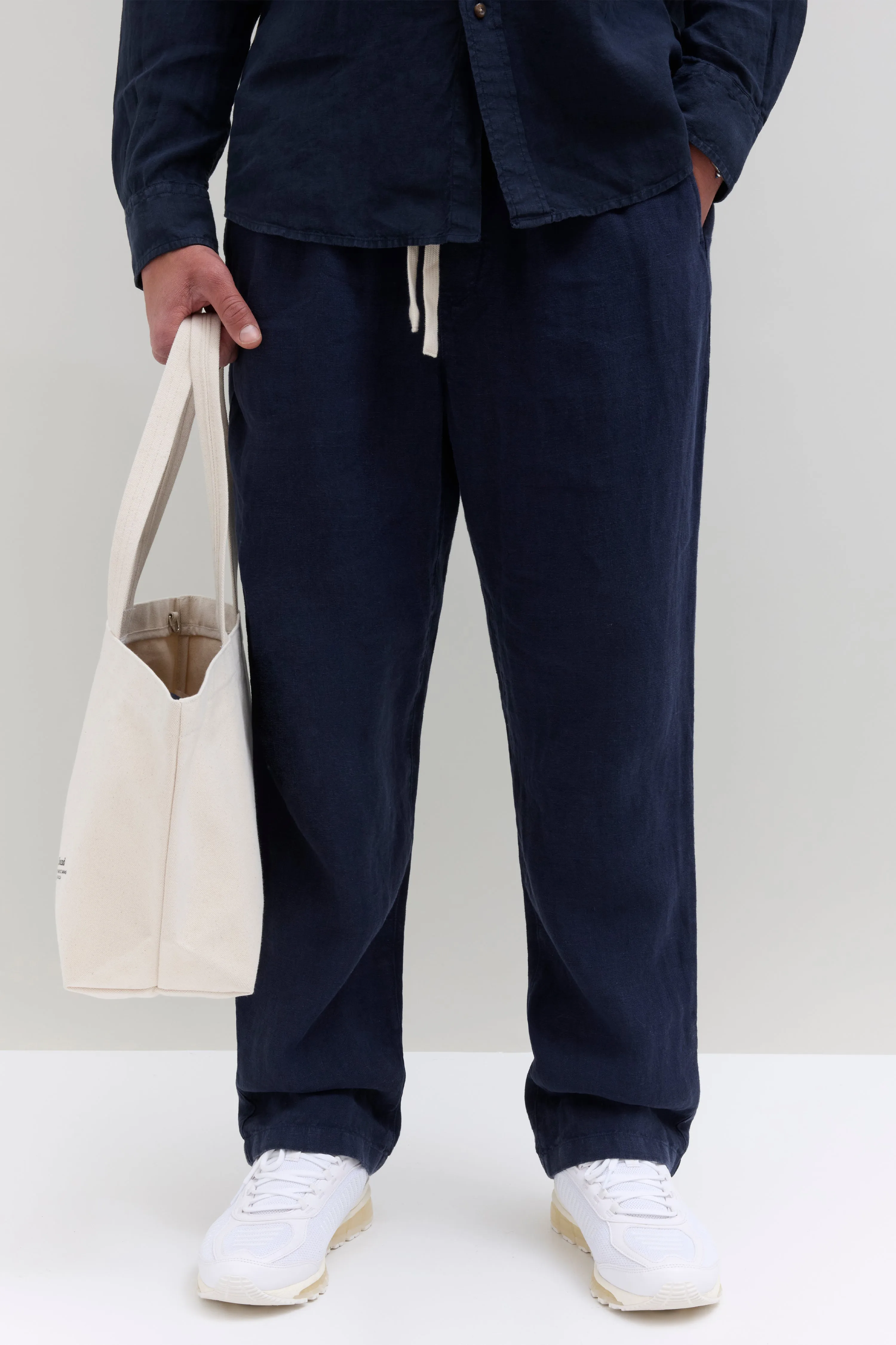 Weekend Linen Pant - Navy sold by JJJJound product image thumbnail 2