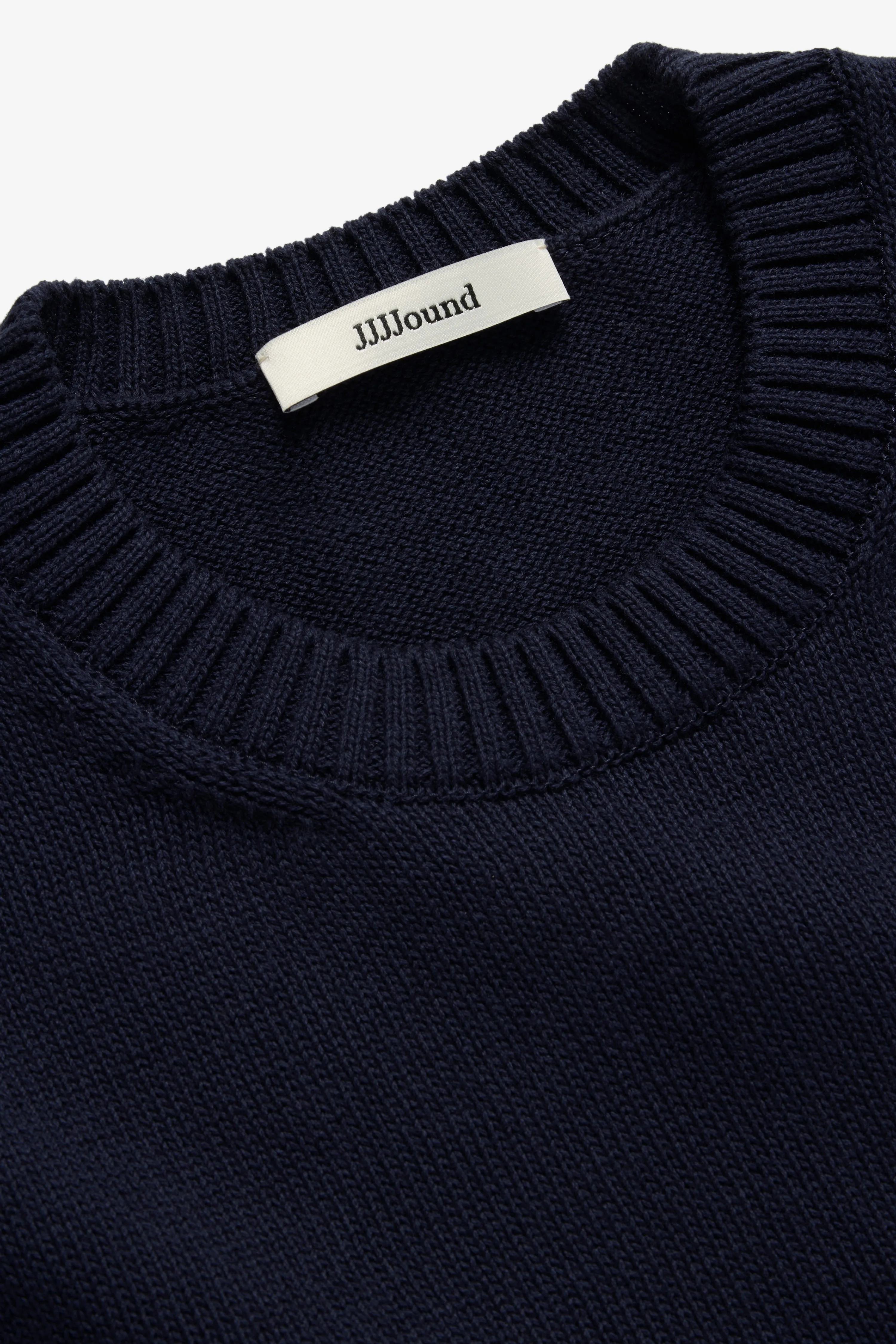 Knit Cotton Crewneck - Navy sold by JJJJound product image thumbnail 3
