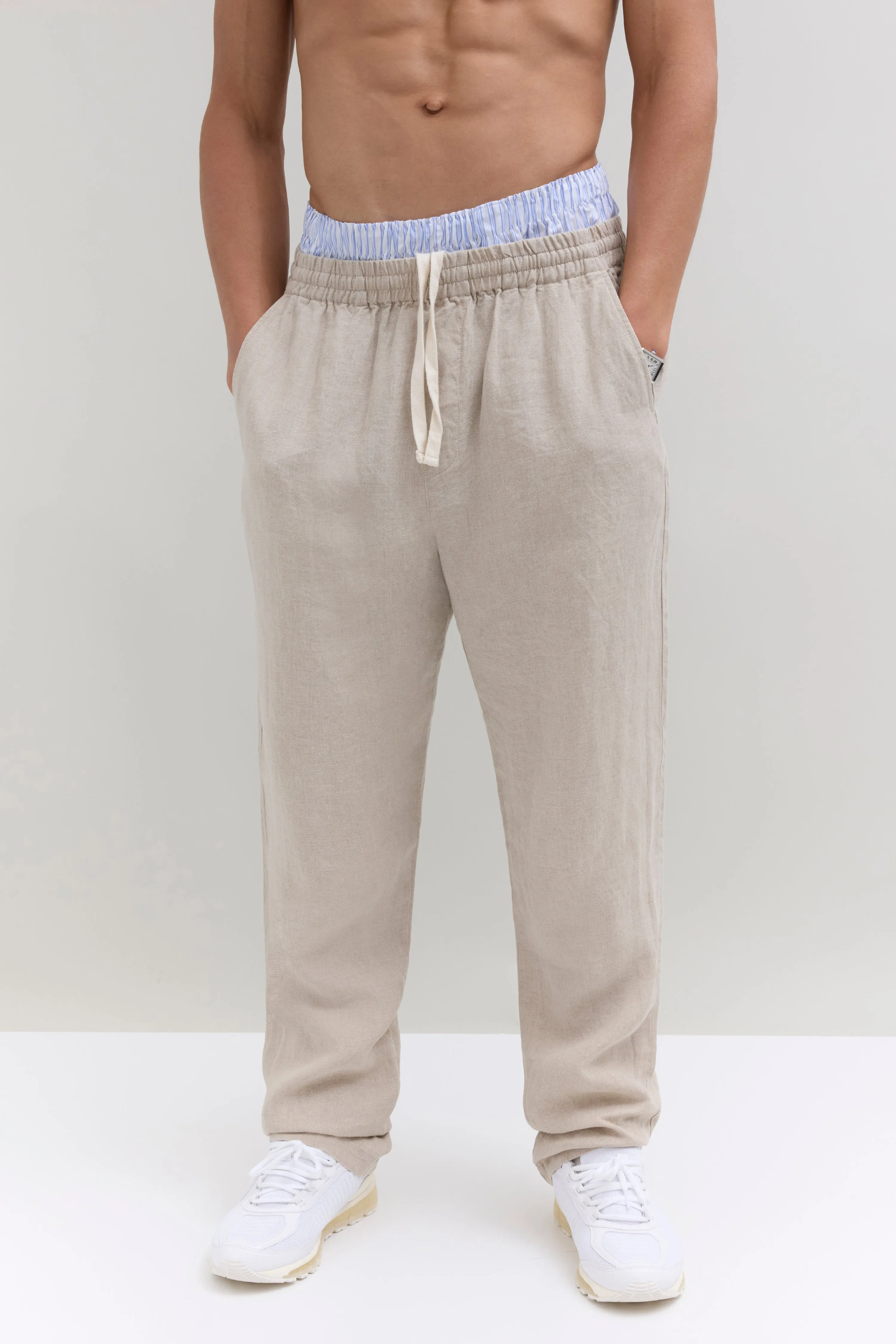 Weekend Linen Pant - Natural sold by JJJJound product image thumbnail 2