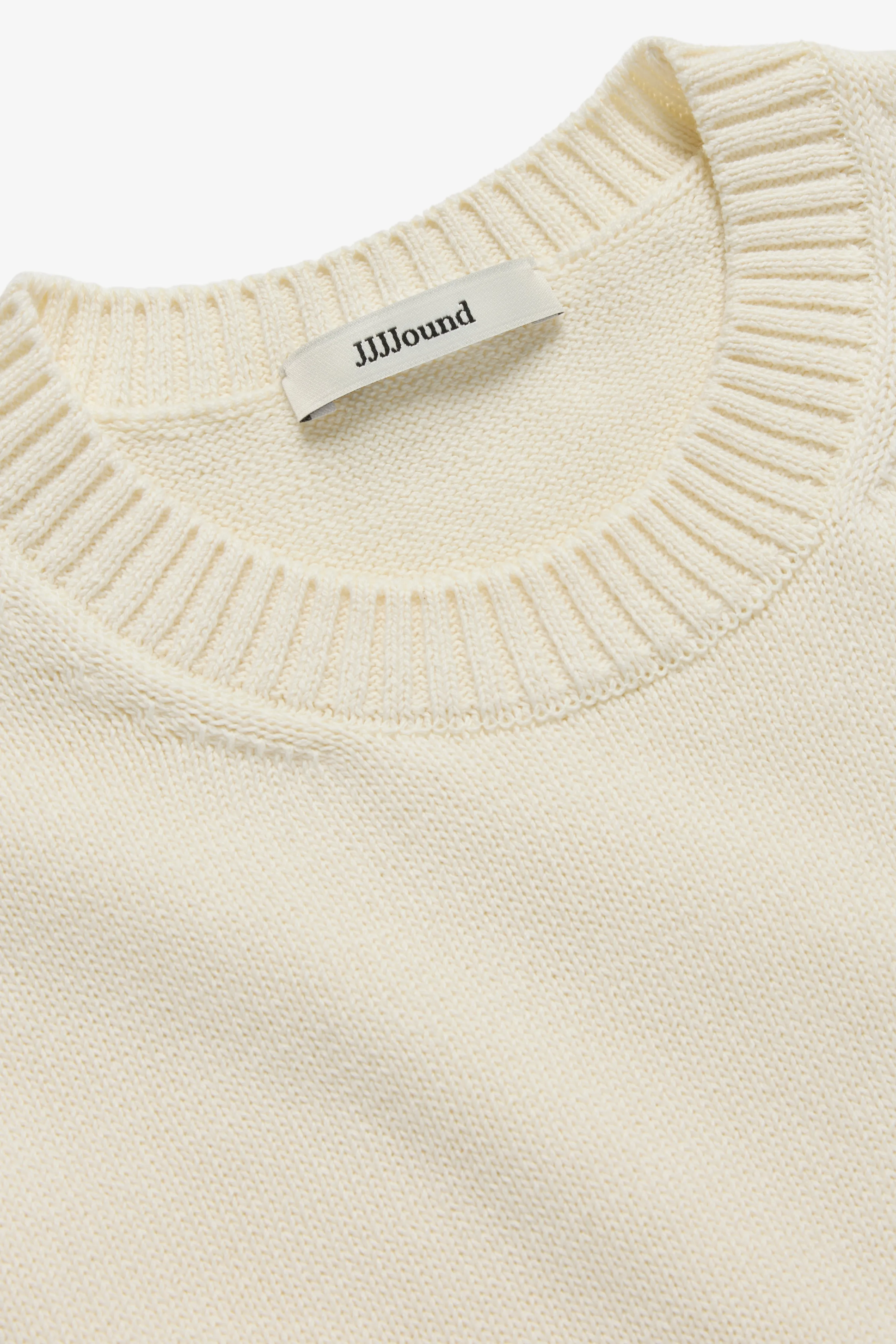 Knit Cotton Crewneck - Off White sold by JJJJound product image thumbnail 3