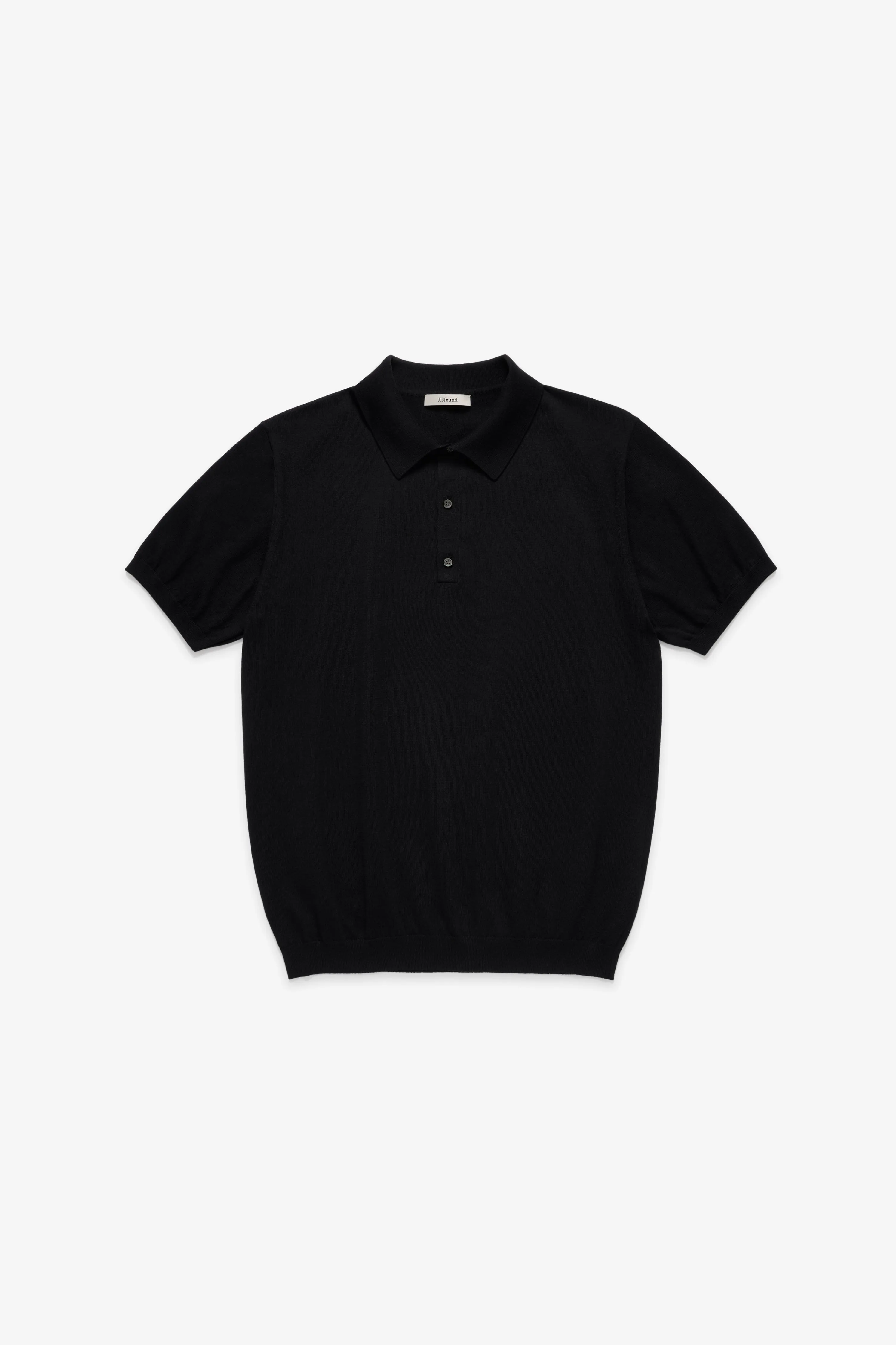 Knit Cotton Polo - Black sold by JJJJound