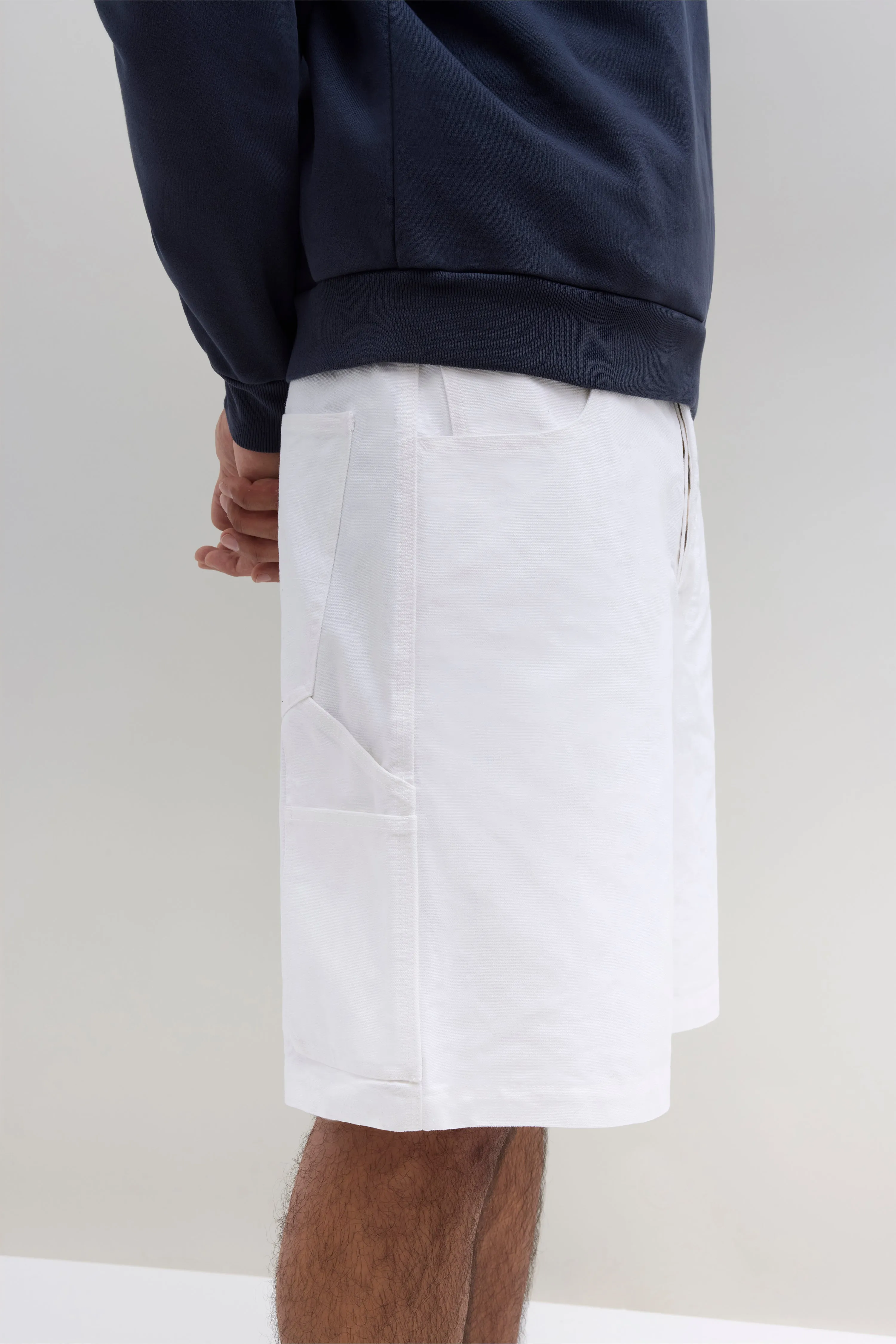 Carpenter Short - White sold by JJJJound product image thumbnail 2