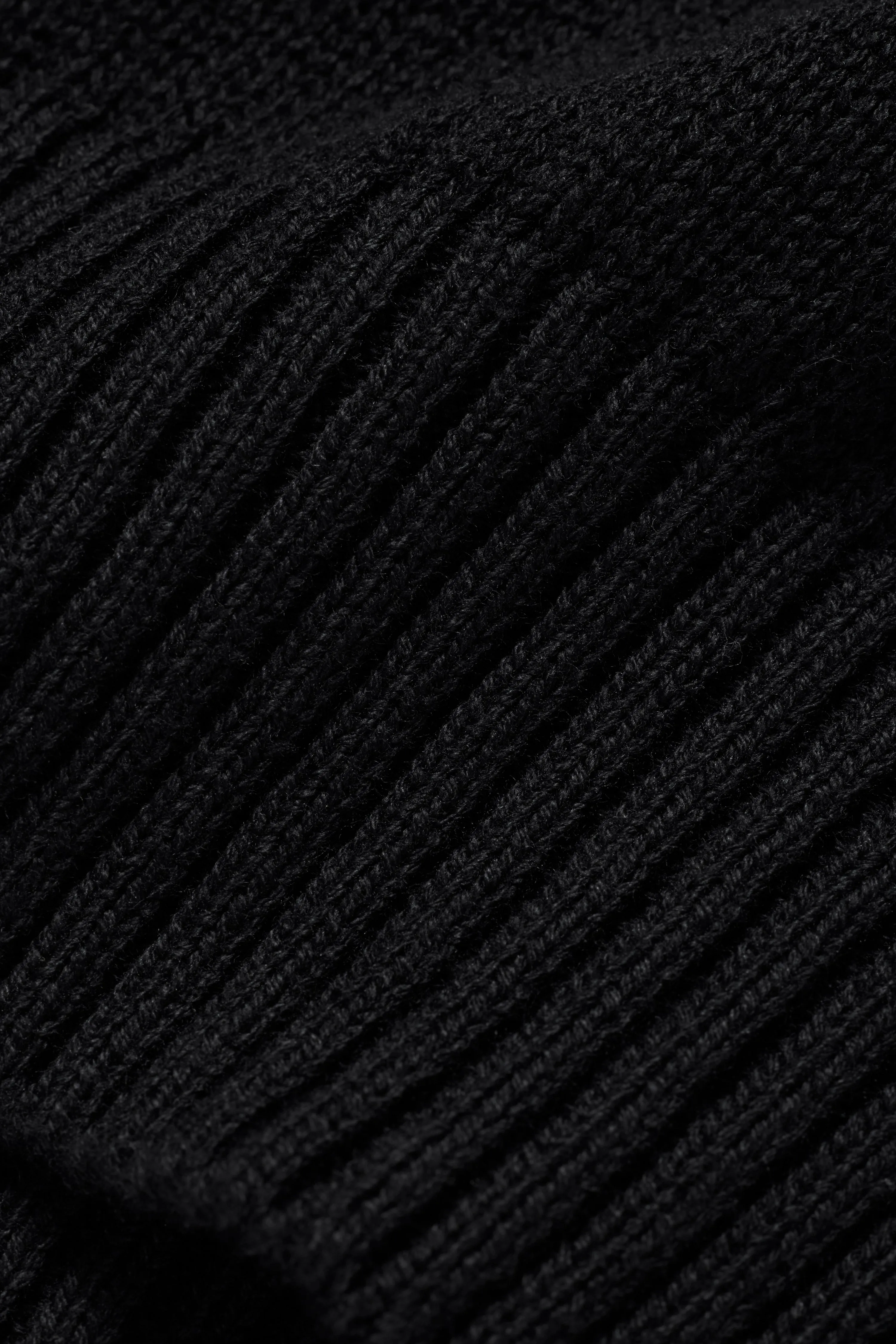 Knit Cotton Crewneck - Black sold by JJJJound product image thumbnail 4