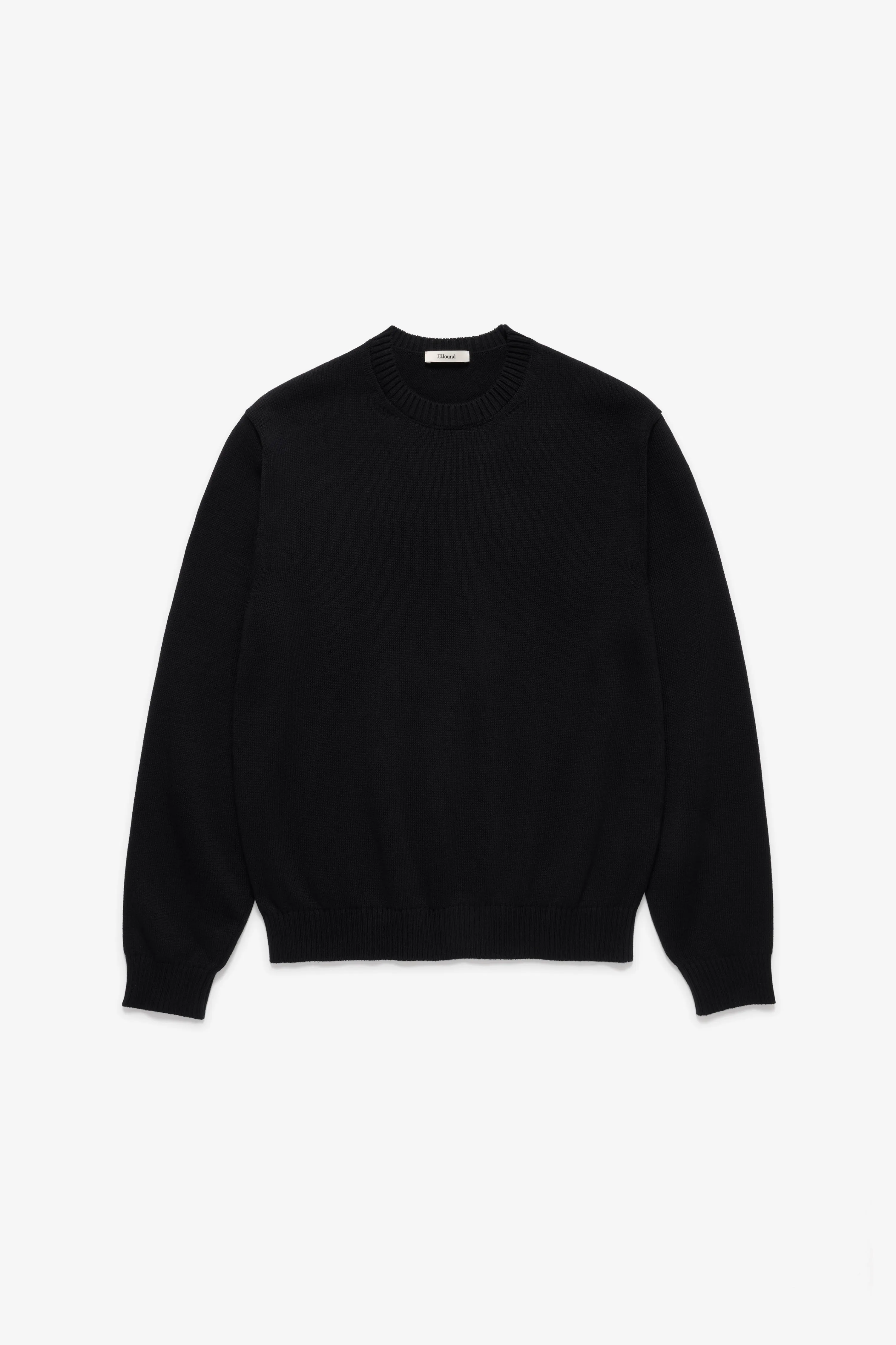 Knit Cotton Crewneck - Black sold by JJJJound