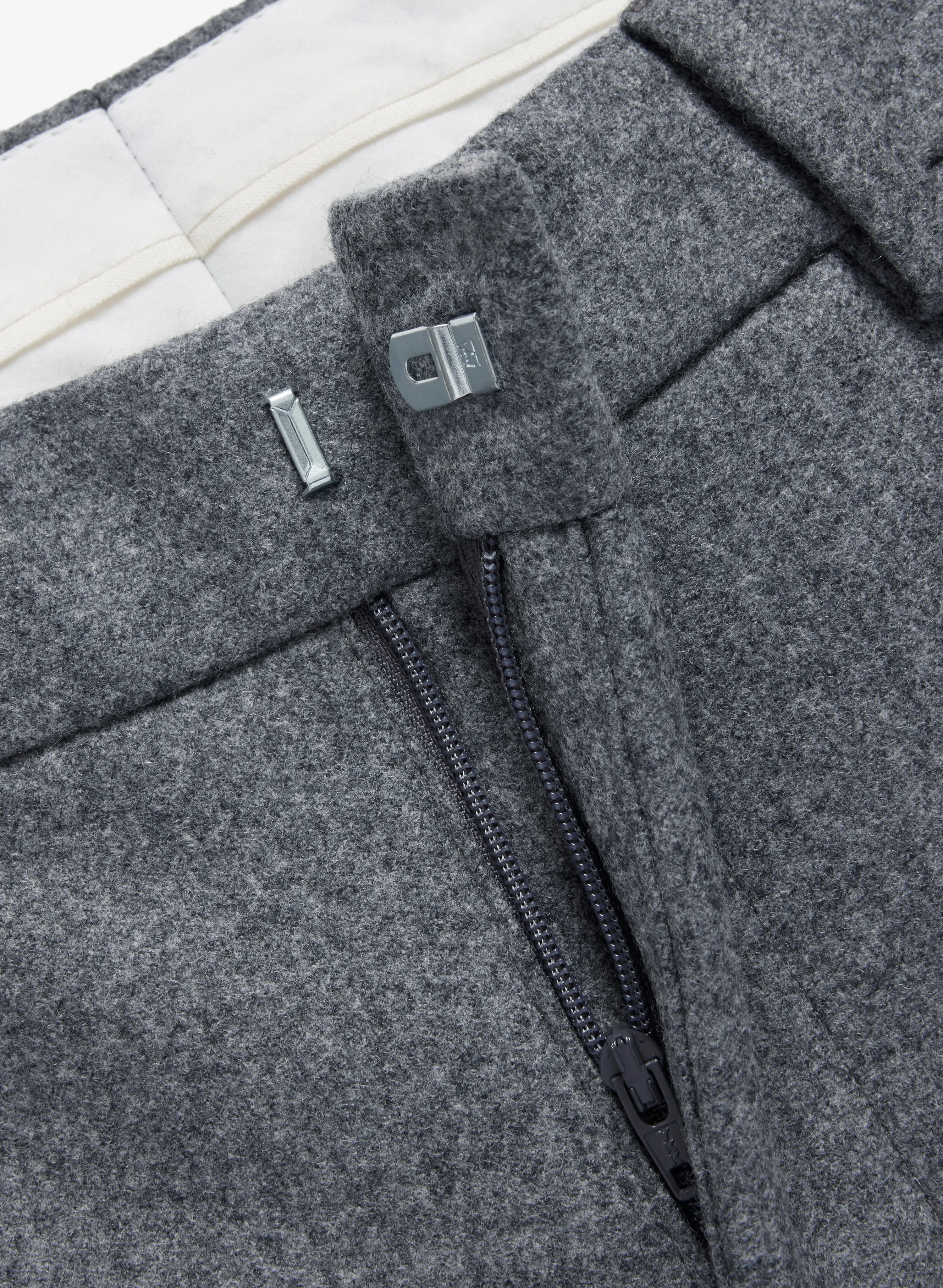 Wool Trousers Slim - Charcoal Mix sold by JJJJound product image thumbnail 2