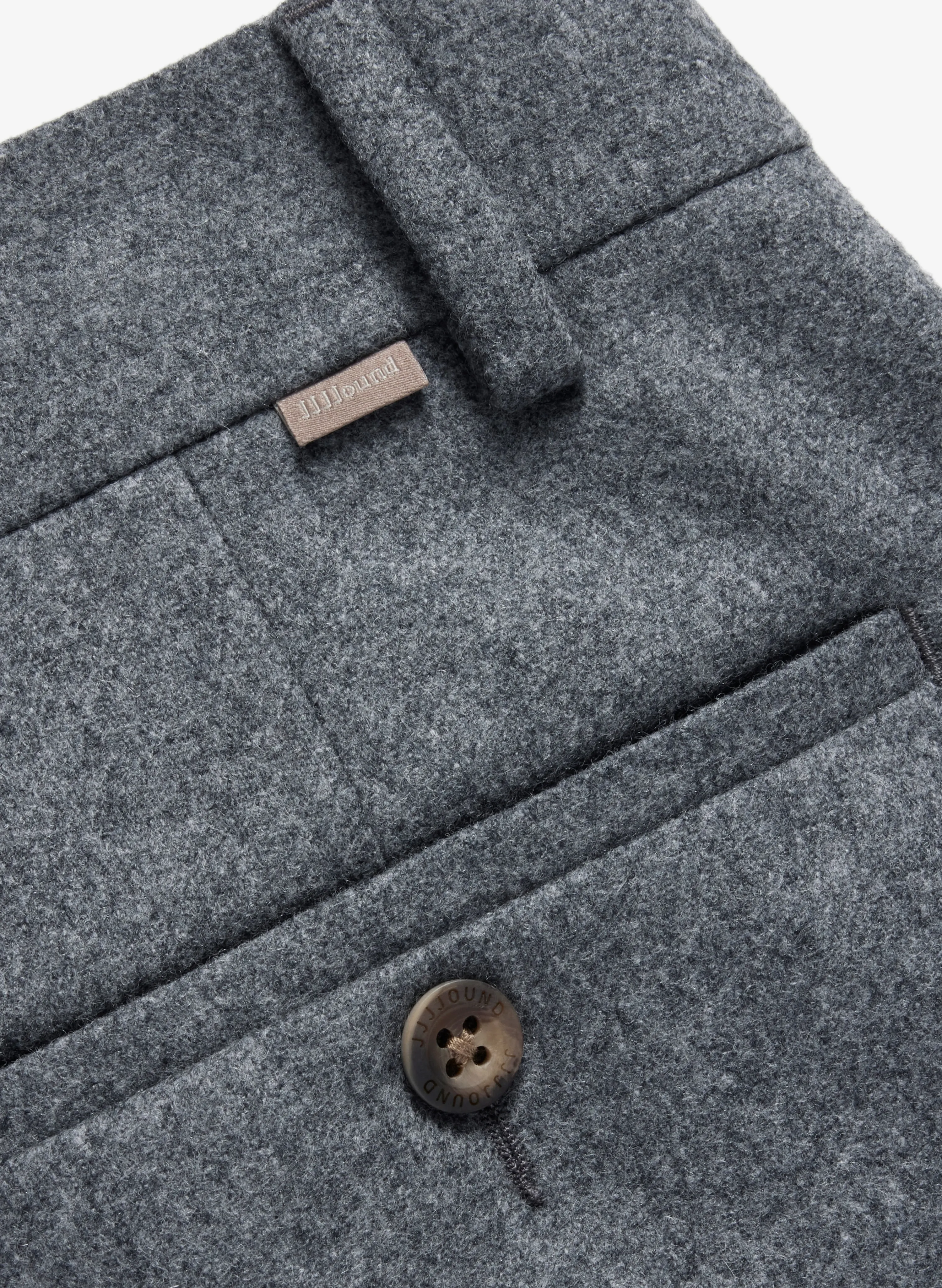 Wool Trousers Slim - Charcoal Mix sold by JJJJound product image thumbnail 4