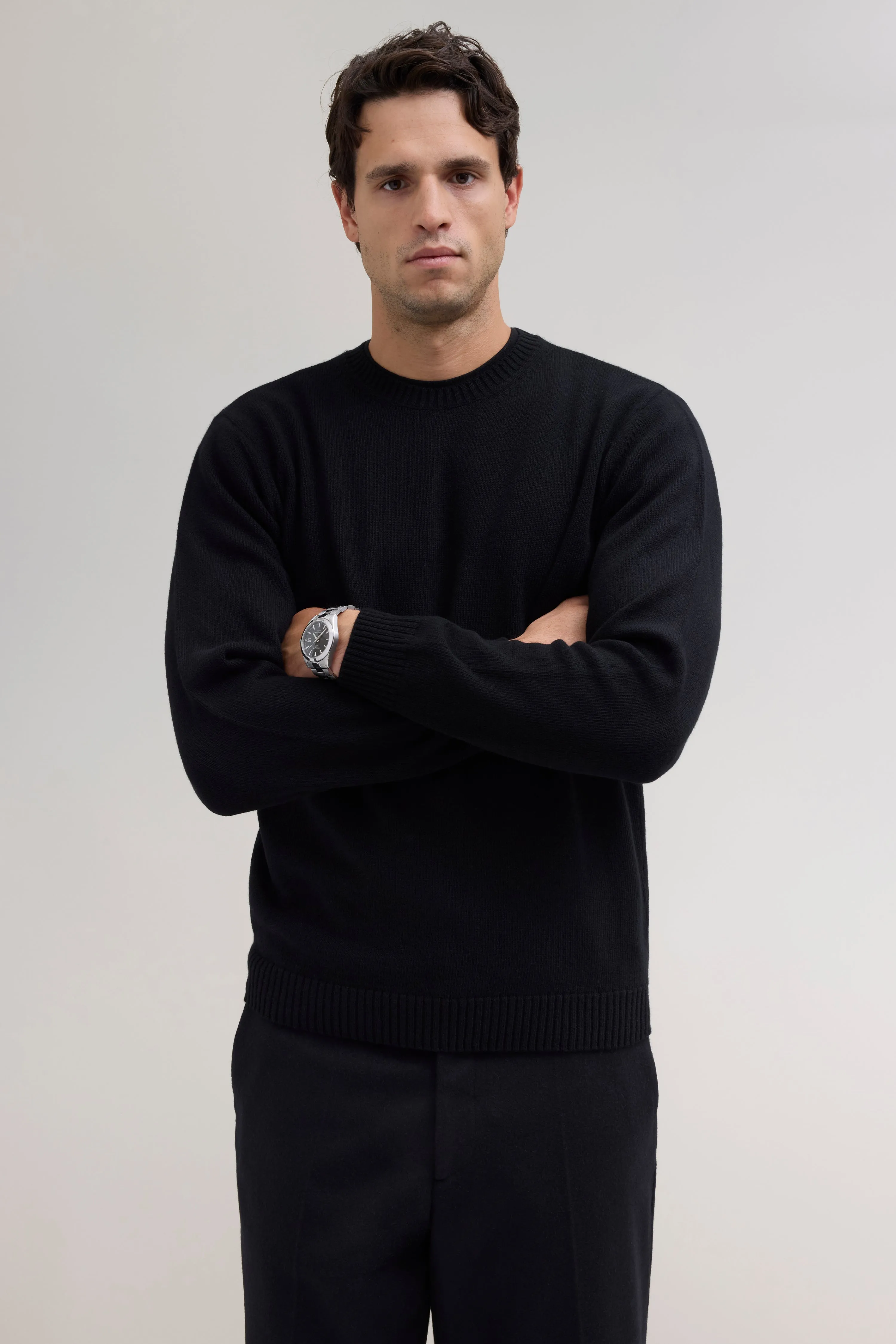 Knit Wool Crewneck - Black sold by JJJJound product image thumbnail 2
